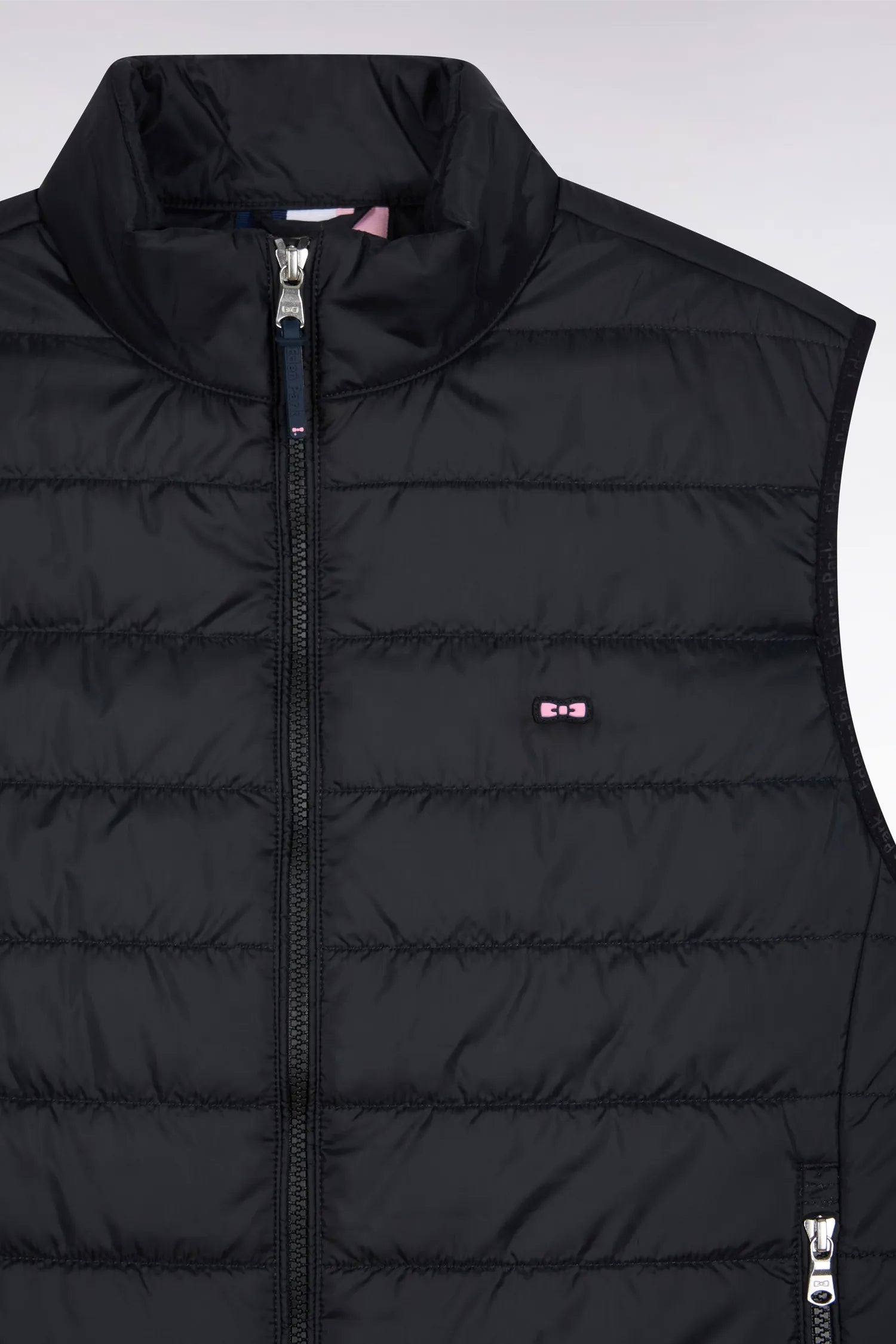 Eden Park_0_Black Quilted Nylon Sleeveless Down Jacket_H25PAMDS0001_NO_06