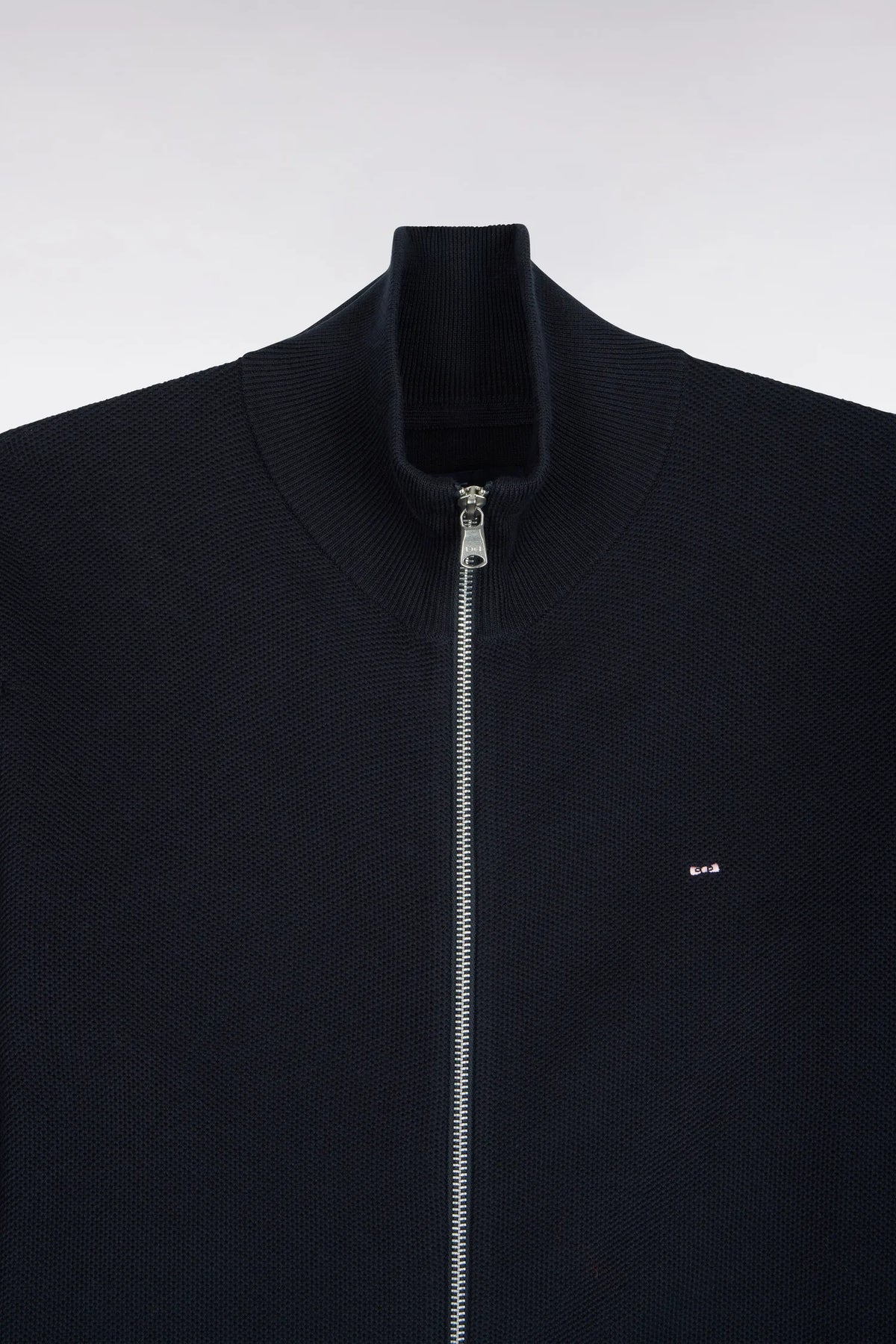 Eden Park 0 Men Zipped Navy Cotton Cardigan Straight Cut SKU: H26MAICA0002_BLF Image 05