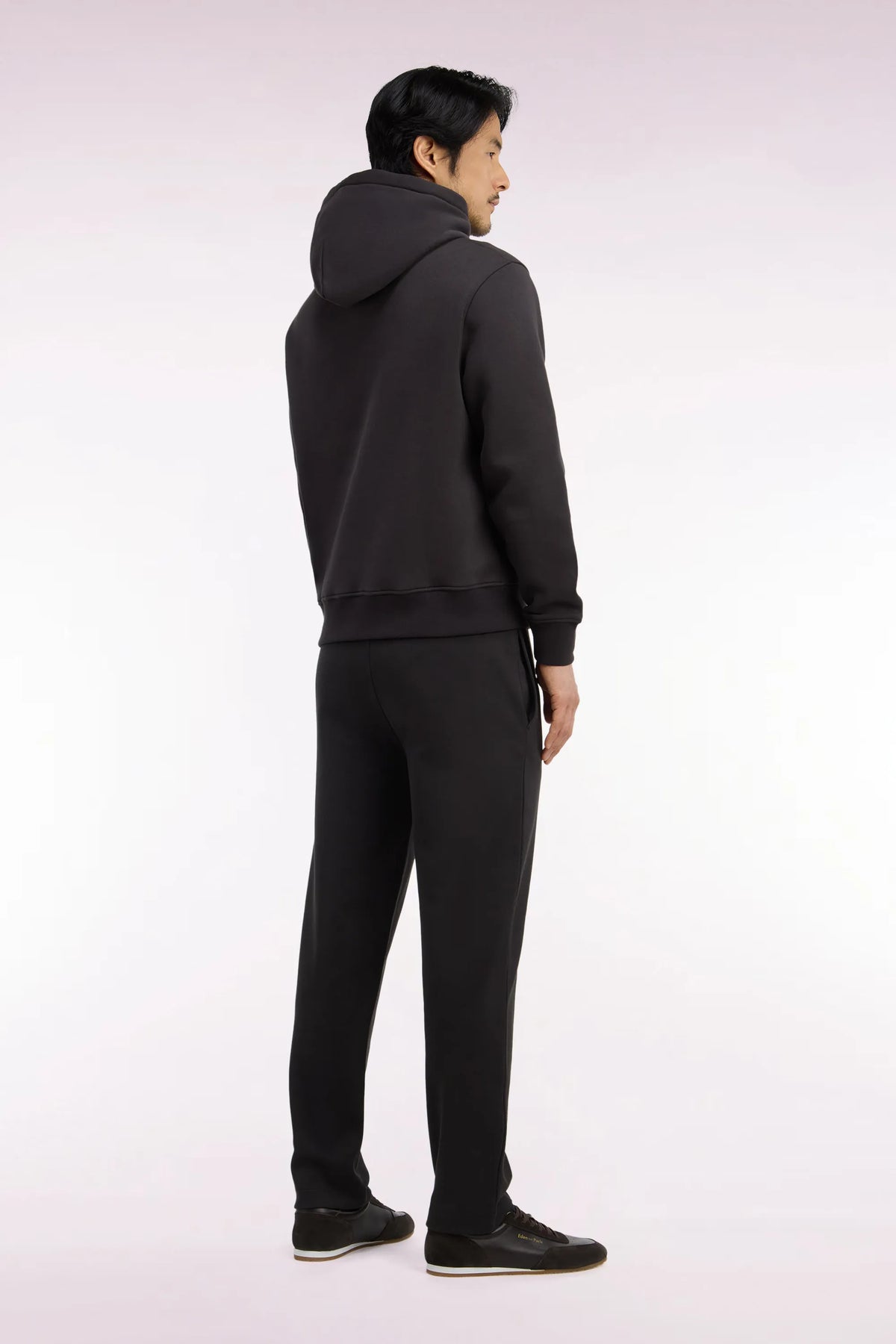 Eden Park Men Brown Stretch Cotton Interlock Joggers with a Straight Cut SKU: H26MAIJO0005_MAF1 Image 04