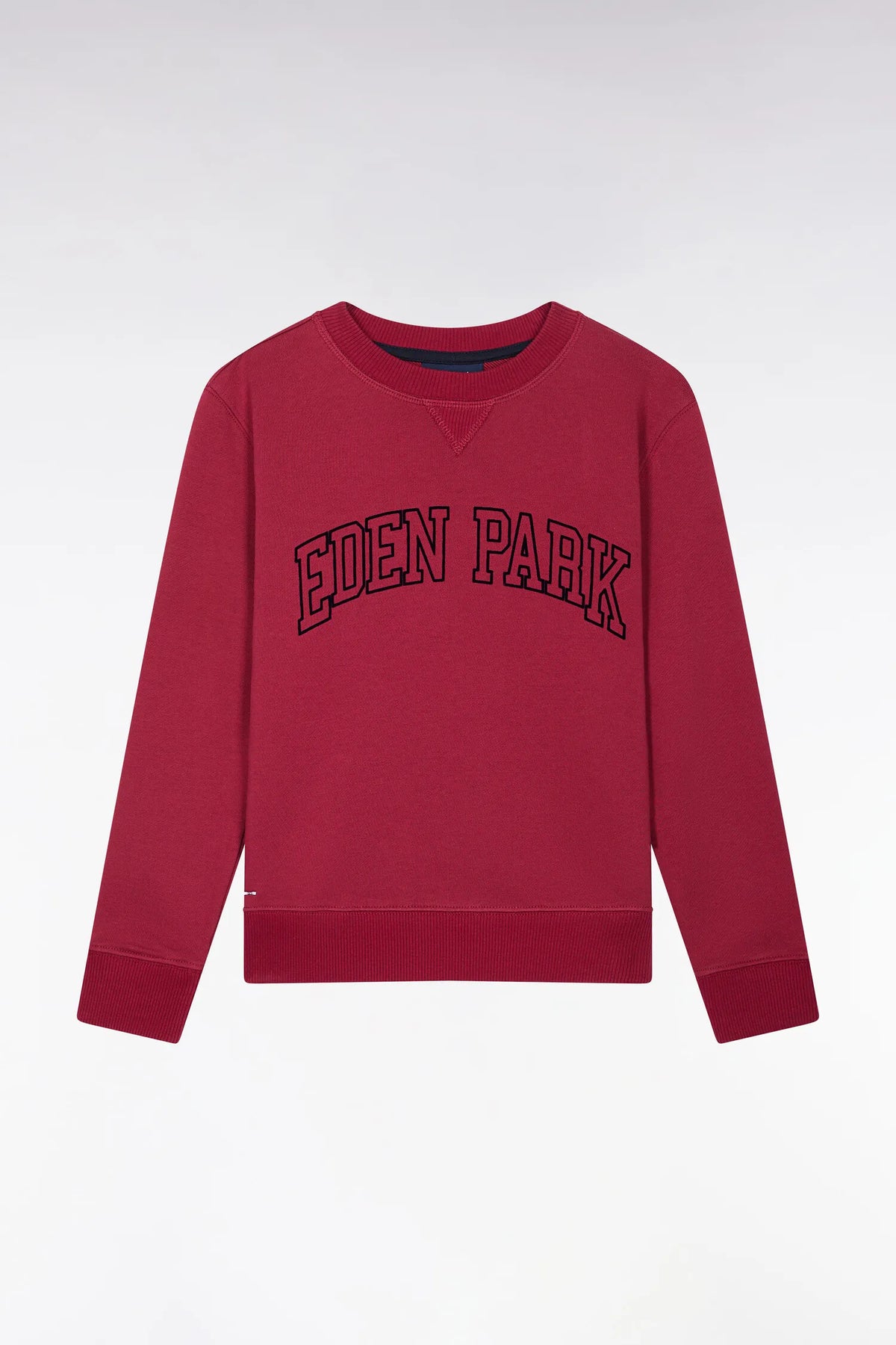 Eden Park Boys Sweatshirt with Red Cotton Collar with Eden Park Embroidery Straight Cut SKU: H26MAISW0031_RGF12 Image 01
