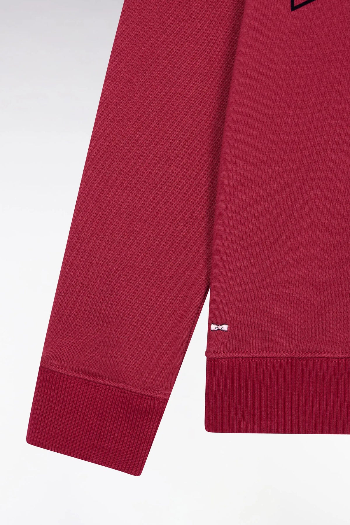 Eden Park Boys Sweatshirt with Red Cotton Collar with Eden Park Embroidery Straight Cut SKU: H26MAISW0031_RGF12 Image 02