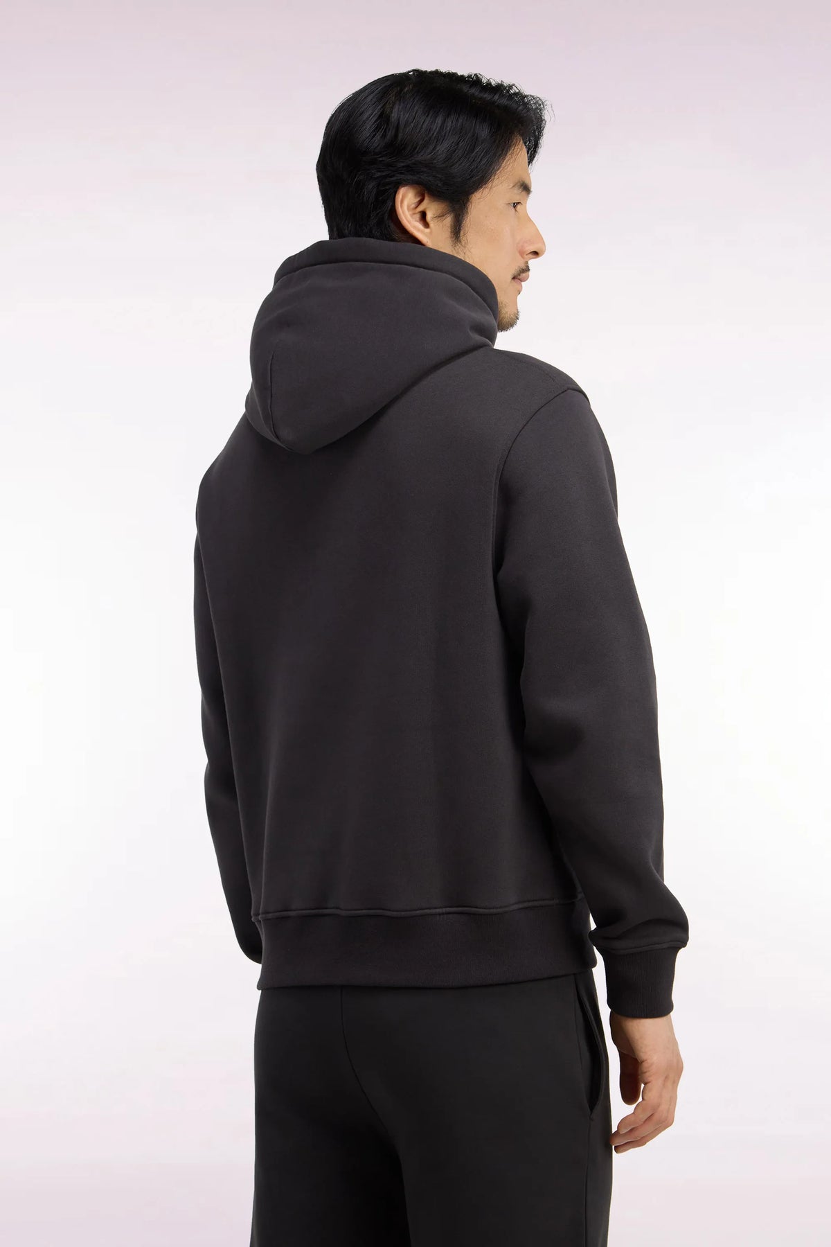 Eden Park 0 Men Brown Fleece Hoodie with Heritage Rugby Straight Cut Embroidery SKU: H26MAISW0038_MAF1 Image 04