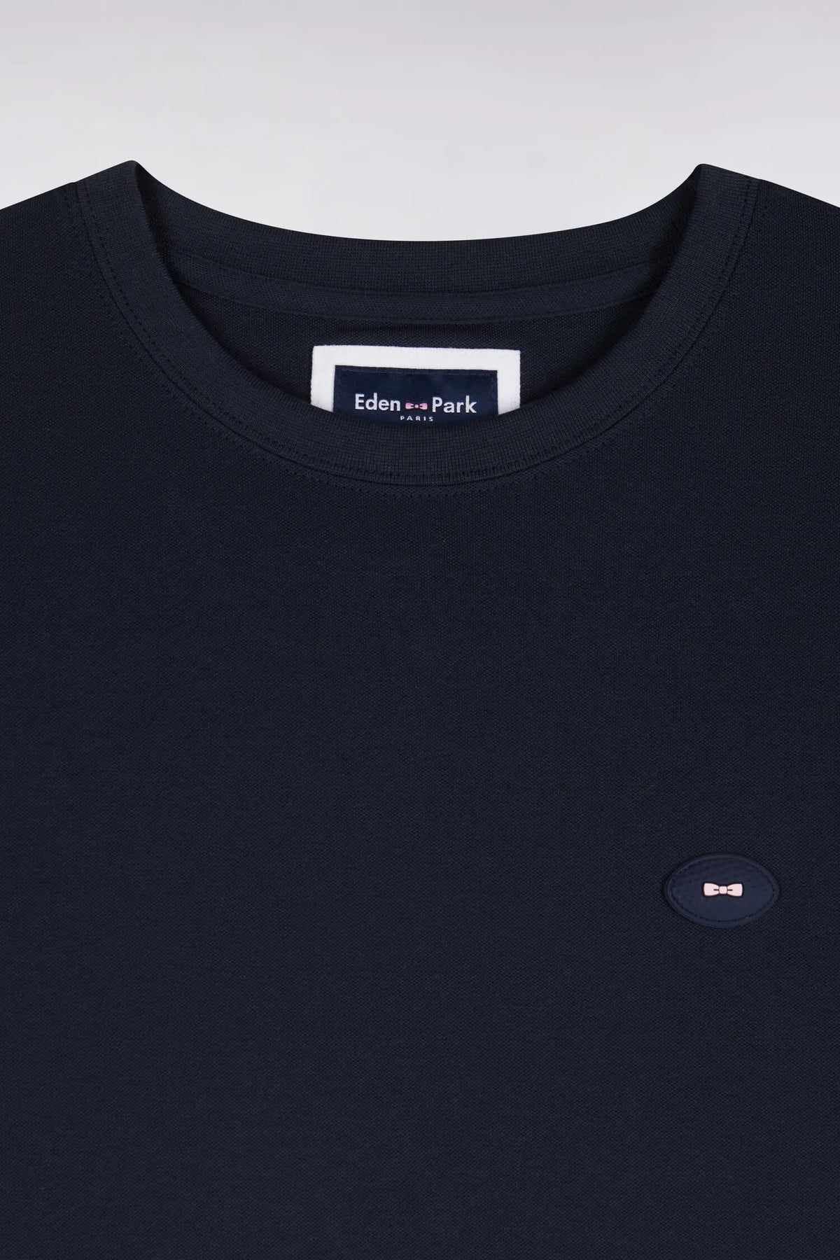 Eden Park 0 Men Straight Cut Navy Short-Sleeved T-Shirt SKU: H26MAITC0030_BLF Image 05
