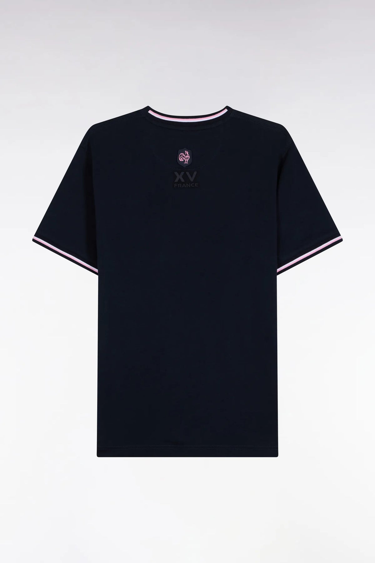 Eden Park Men Short-Sleeved Navy T-Shirt XV De France Straight Cut SKU: H26MAITC0036_BLF Image 02