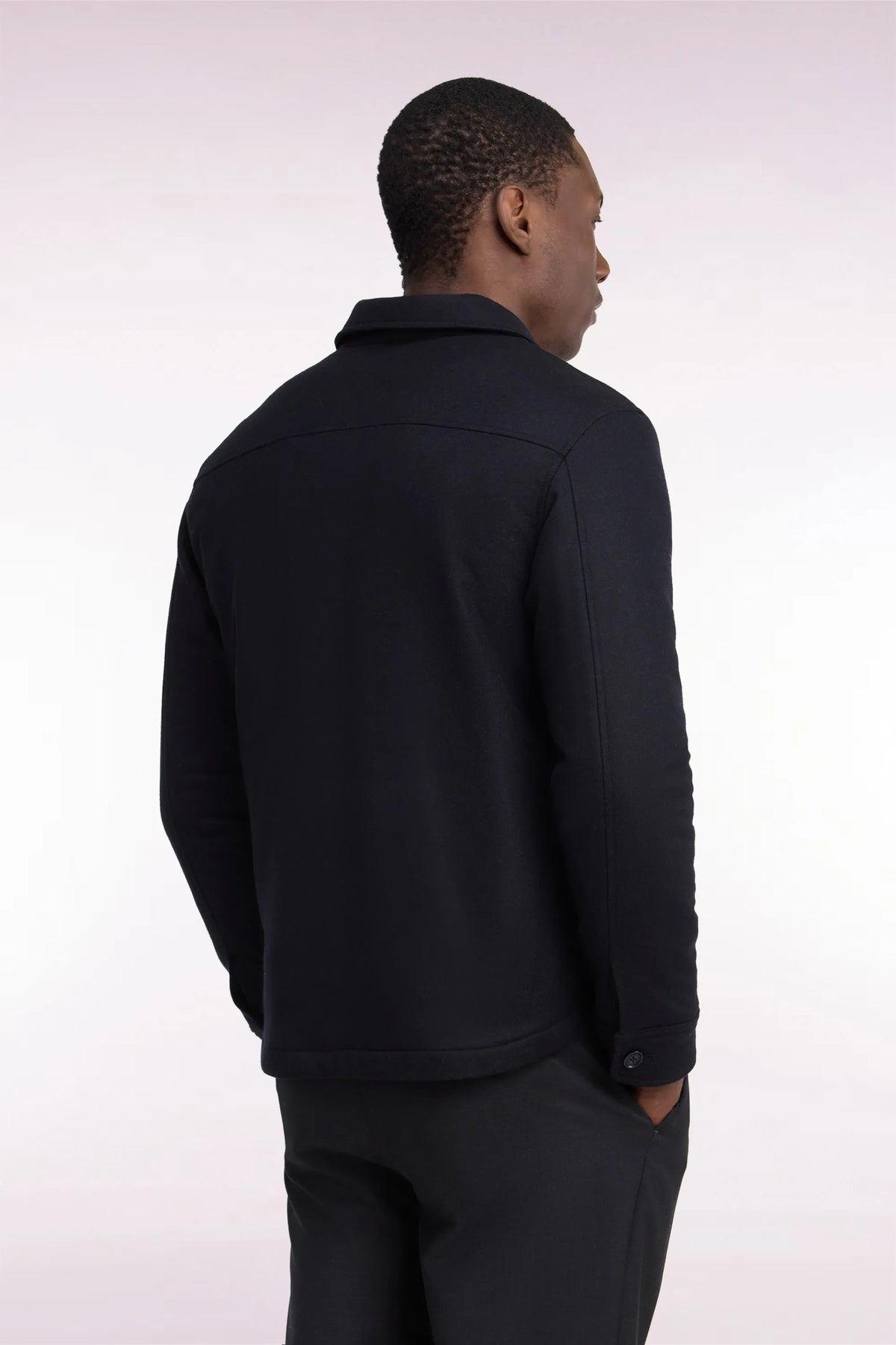 Eden Park 0 Men Navy Patch Pocket Overshirt SKU: H26PAMSU0017_BLF Image 04