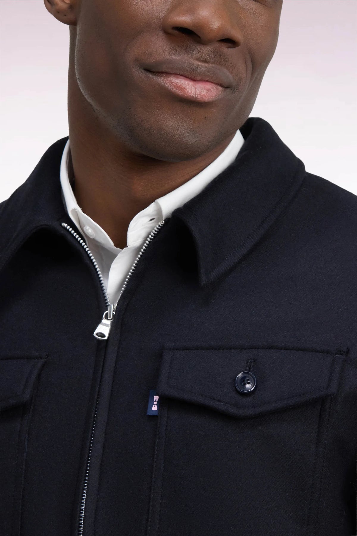 Eden Park 0 Men Navy Patch Pocket Overshirt SKU: H26PAMSU0017_BLF Image 06