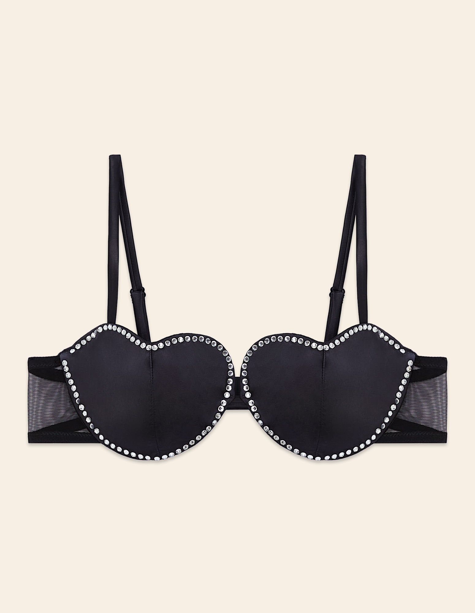 Yamamay_Slightly Padded Bra with Heart Satin Underwire with Lovely Strass_IBAD181005_072_01