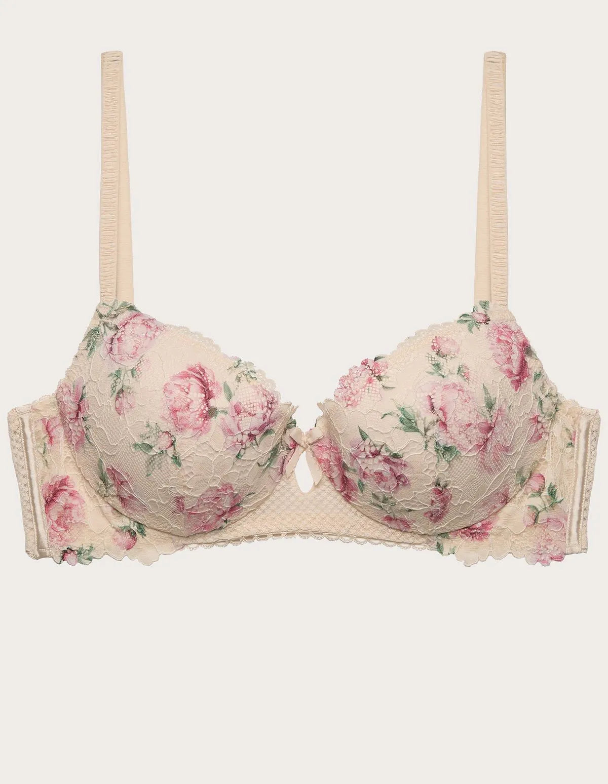 Yamamay_Almond_Preformed Balconette Bra with Underwire in Different Cup Sizes Ð Eloise_IBAD183008_244_05