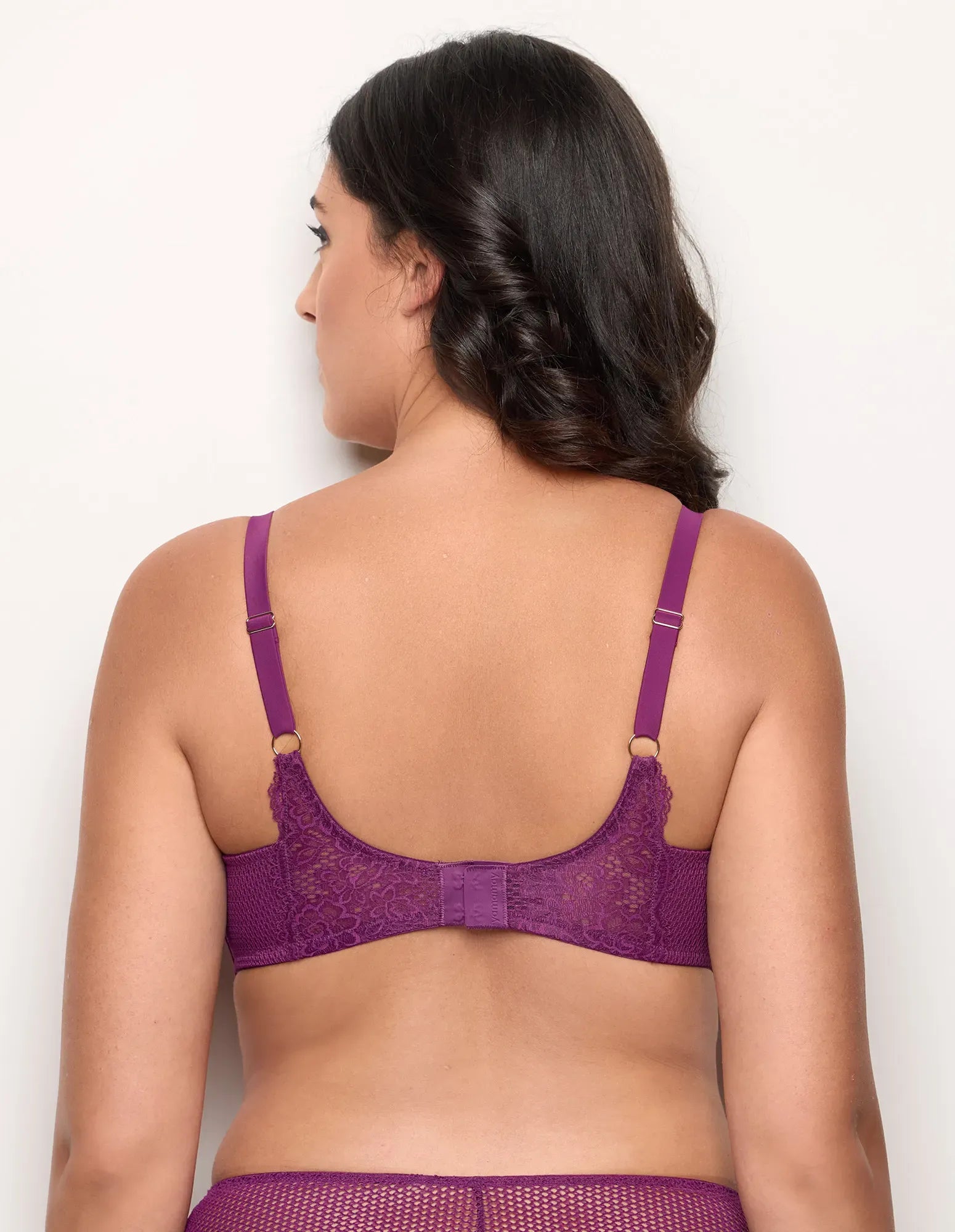 Yamamay_PLUM_Unlined Balconette Bra with Differentiated Cups and Underwire Ð Catchy_IBAD183016_084_03