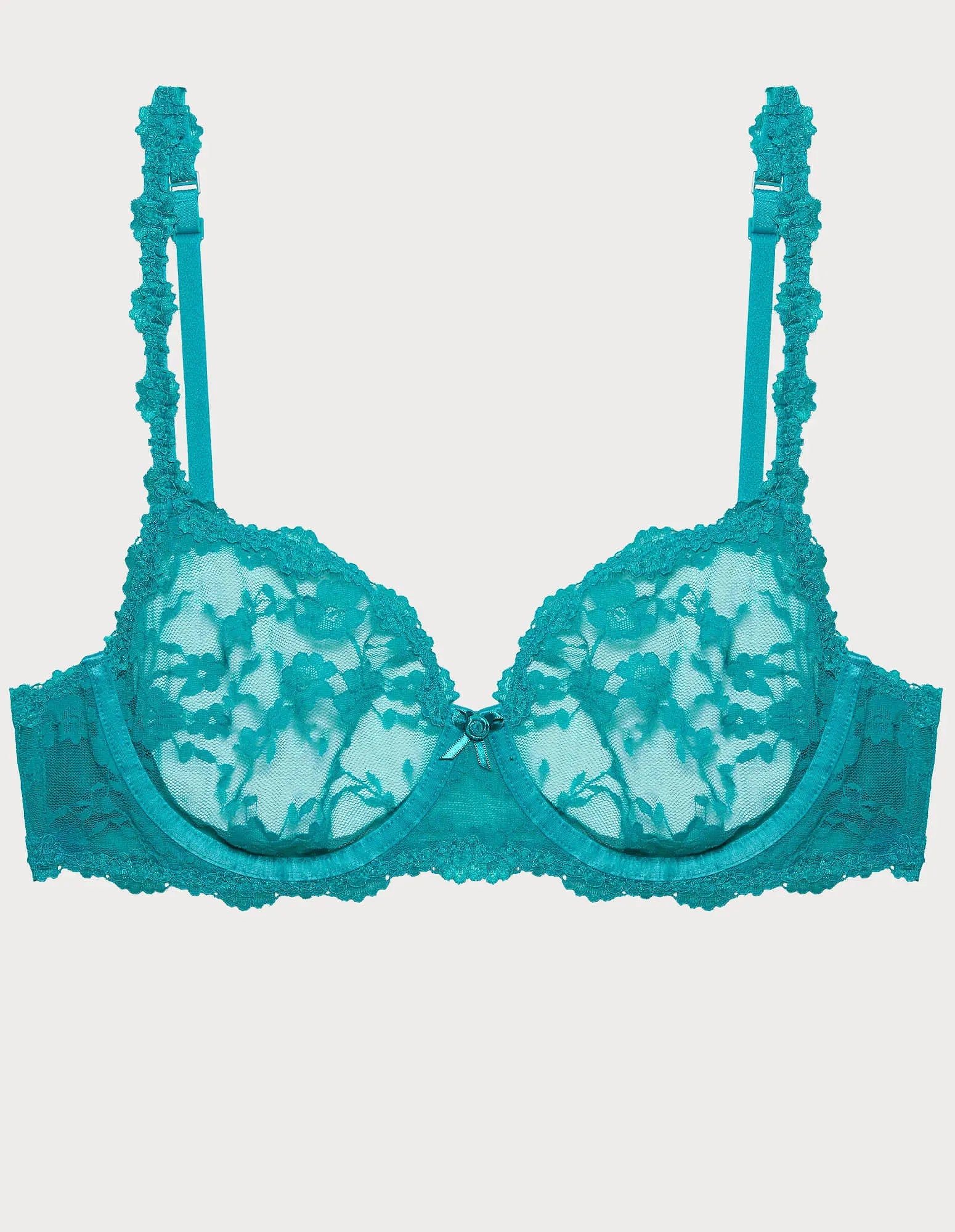 Yamamay_Lake Green_Unlined Balconette Bra with Differentiated Cups and Underwire Ð Fancy Lace_IBAD183017_248_05