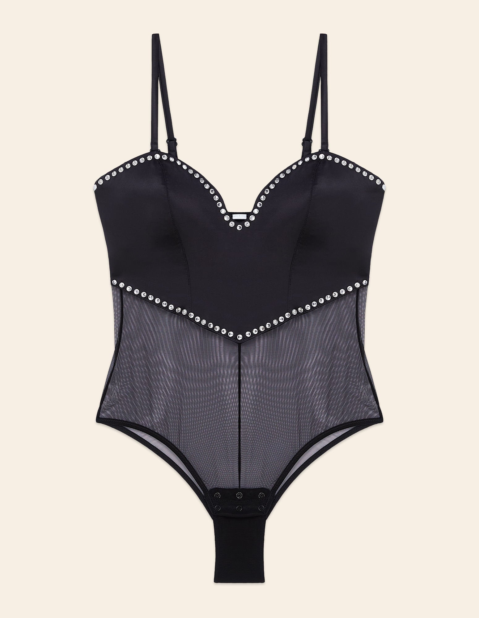 Yamamay_Body in Light Padded Tulle with Satin Bodice with Lovely Strass_IBDD181003_072_01