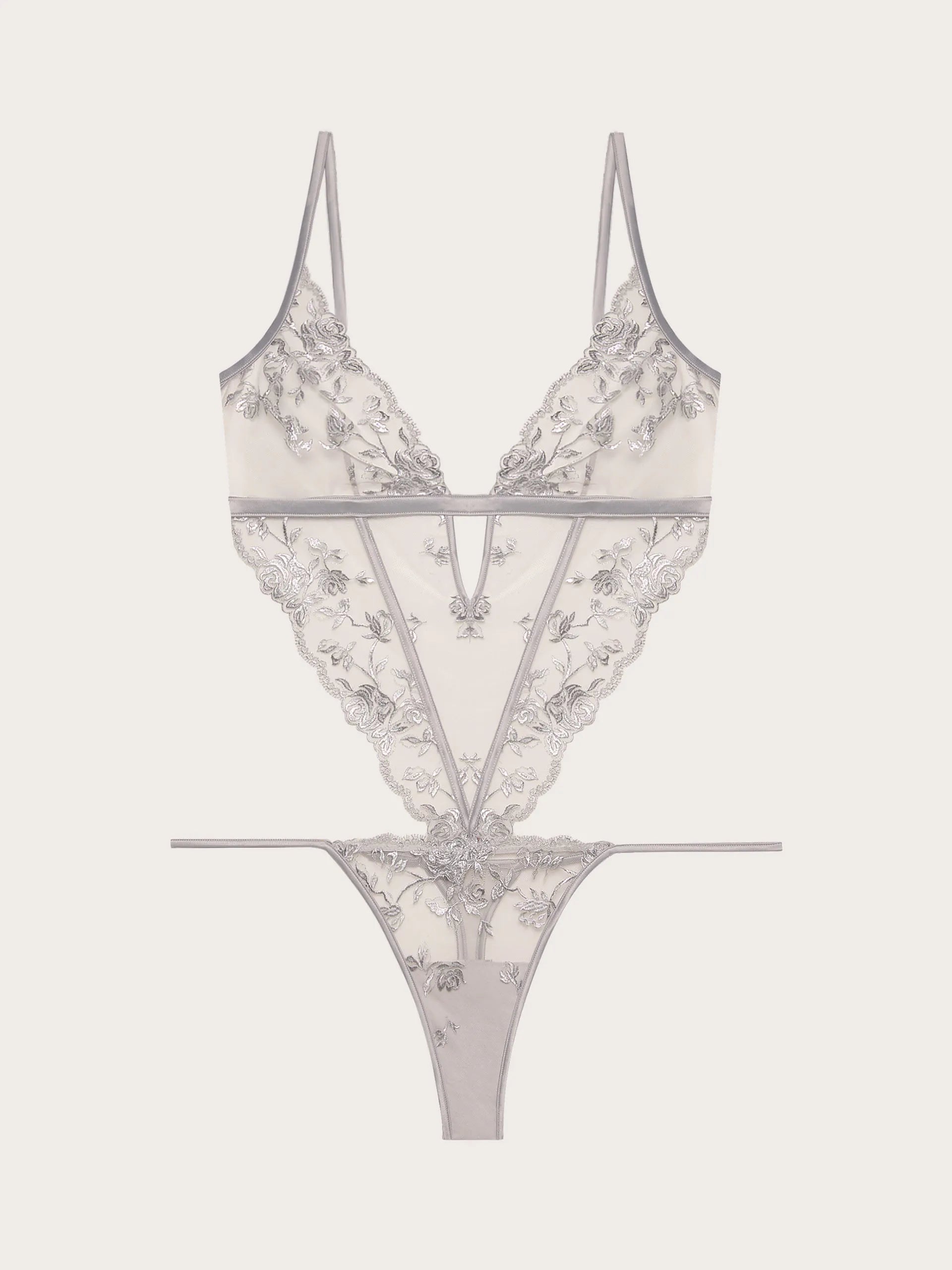 Yamamay_Silver_Unlined, Wireless Embroidered Tulle Bodysuit Luna_IBDD184006_097_05