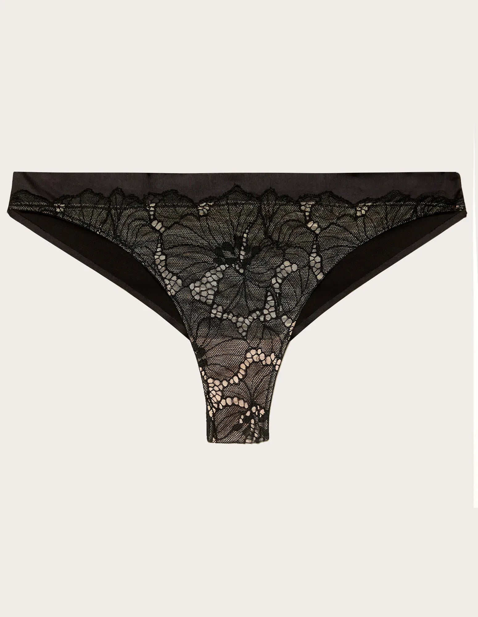 Yamamay_BLACK_Seamless Microfiber and Lace Brazilian Panty Ð Mythic_IBND183025_072_06