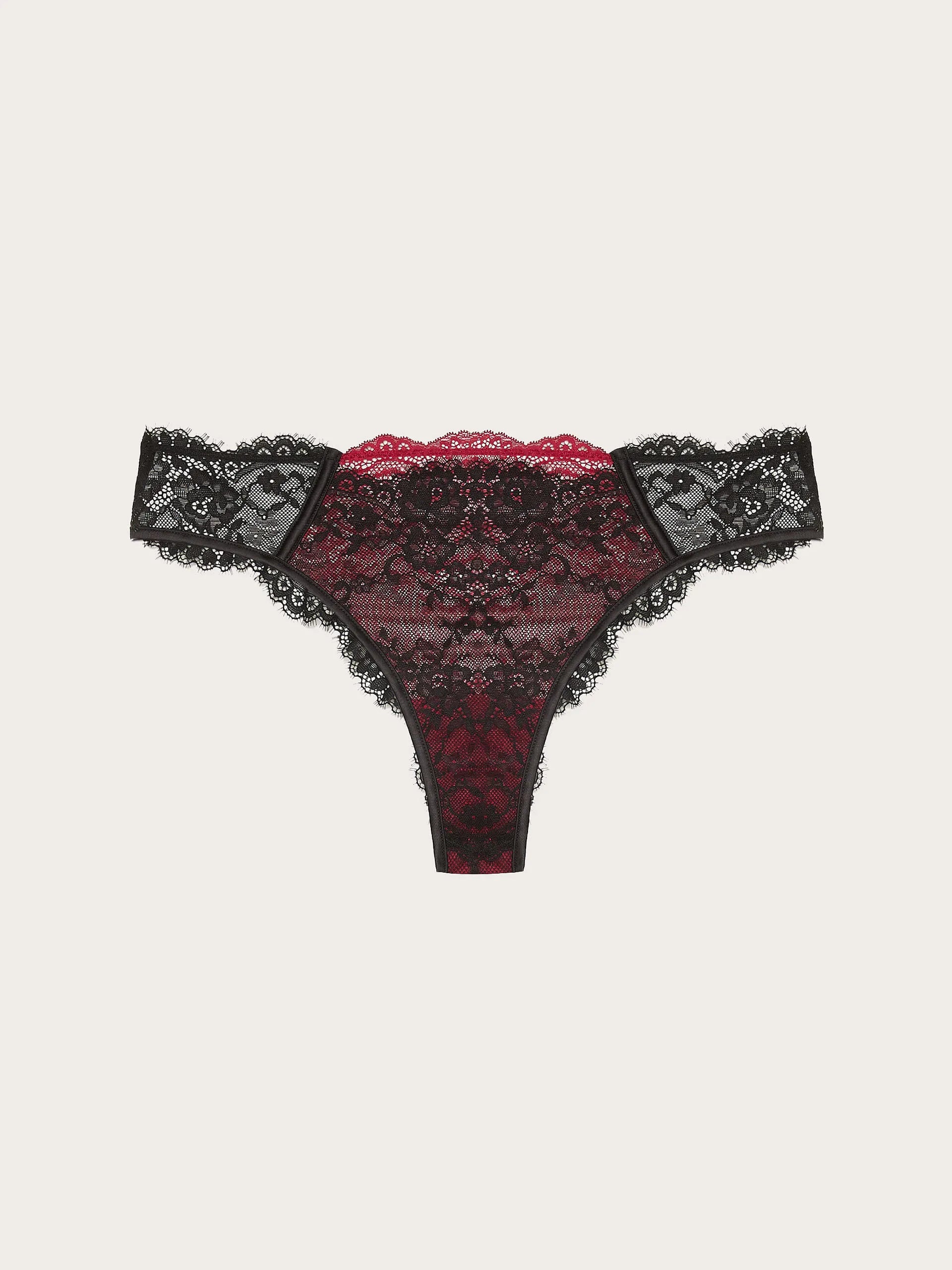 Yamamay_Black_Brazilian Briefs In Lace With Satin Details Romantic_IBND184007_072_06