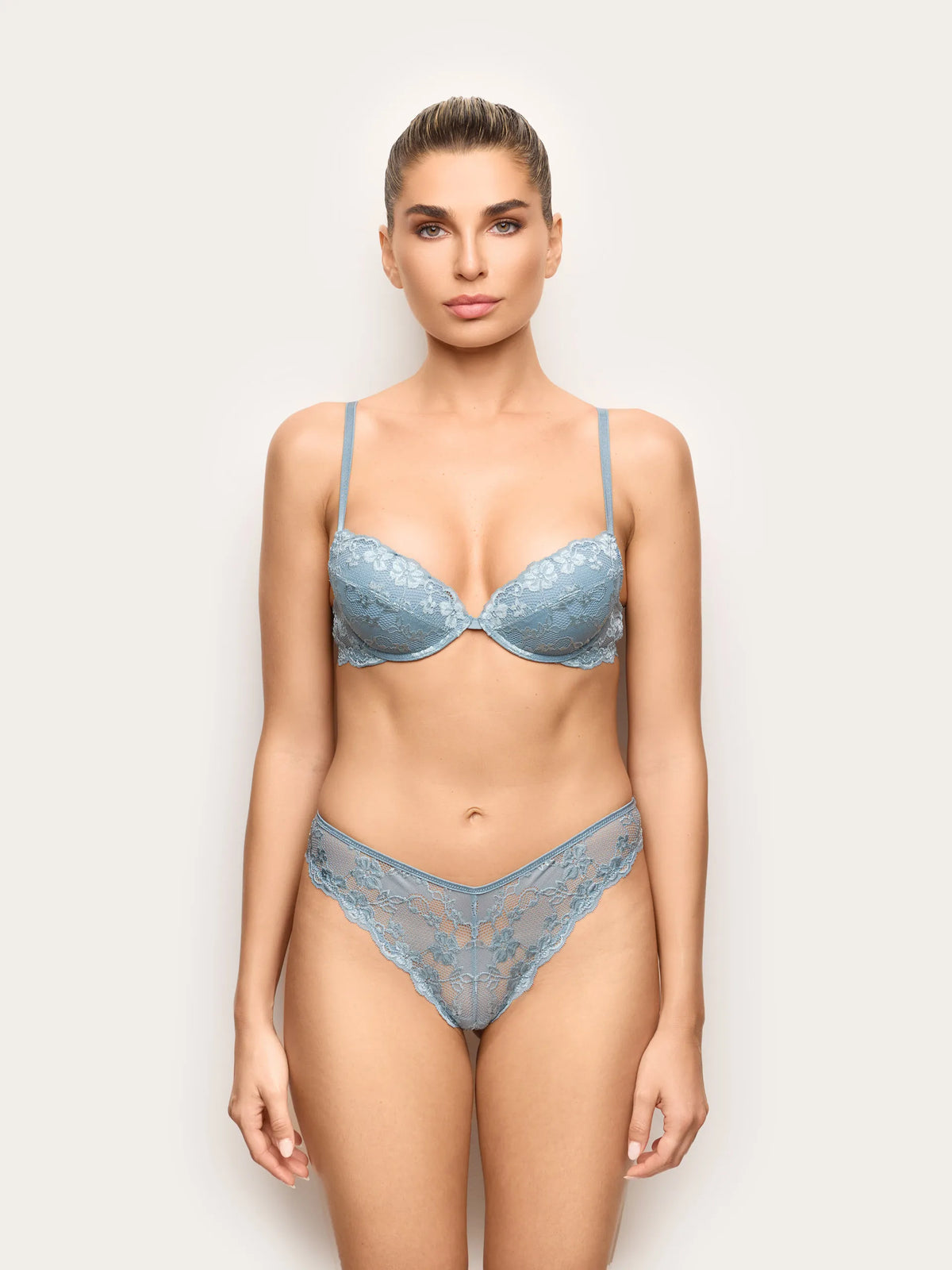 Yamamay POWDER BLUE Women Brazilian Briefs - Primula Color SKU: IBND193002_242 Image 02