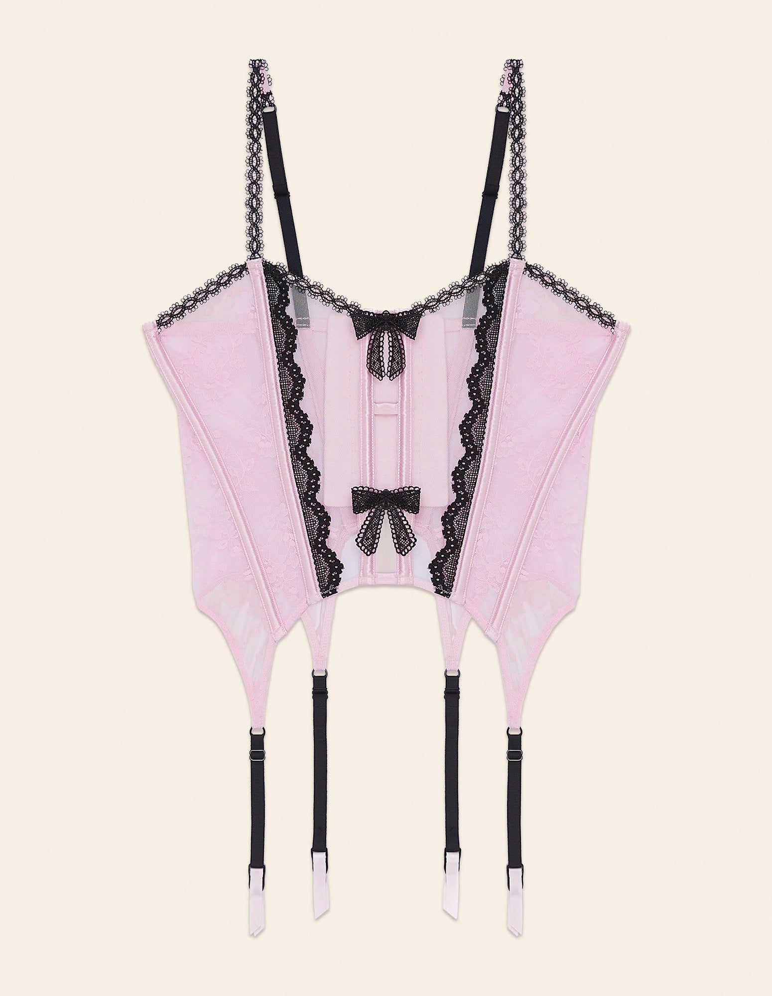 Yamamay_Lily Unpadded Lace and Net Guepiere Without Underwire with Boning_ICRD181002_900_05