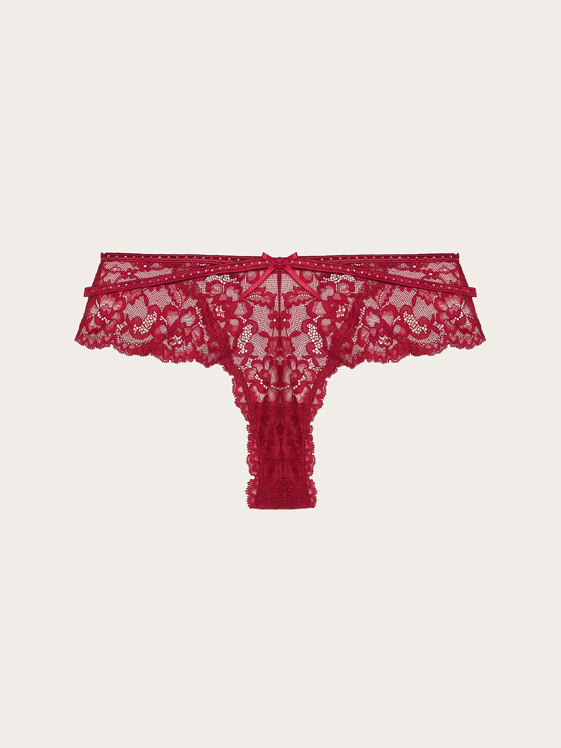 Yamamay_Ruby Red_Jolly Floral Lace Thong Shorts_ICUD184001_909_05