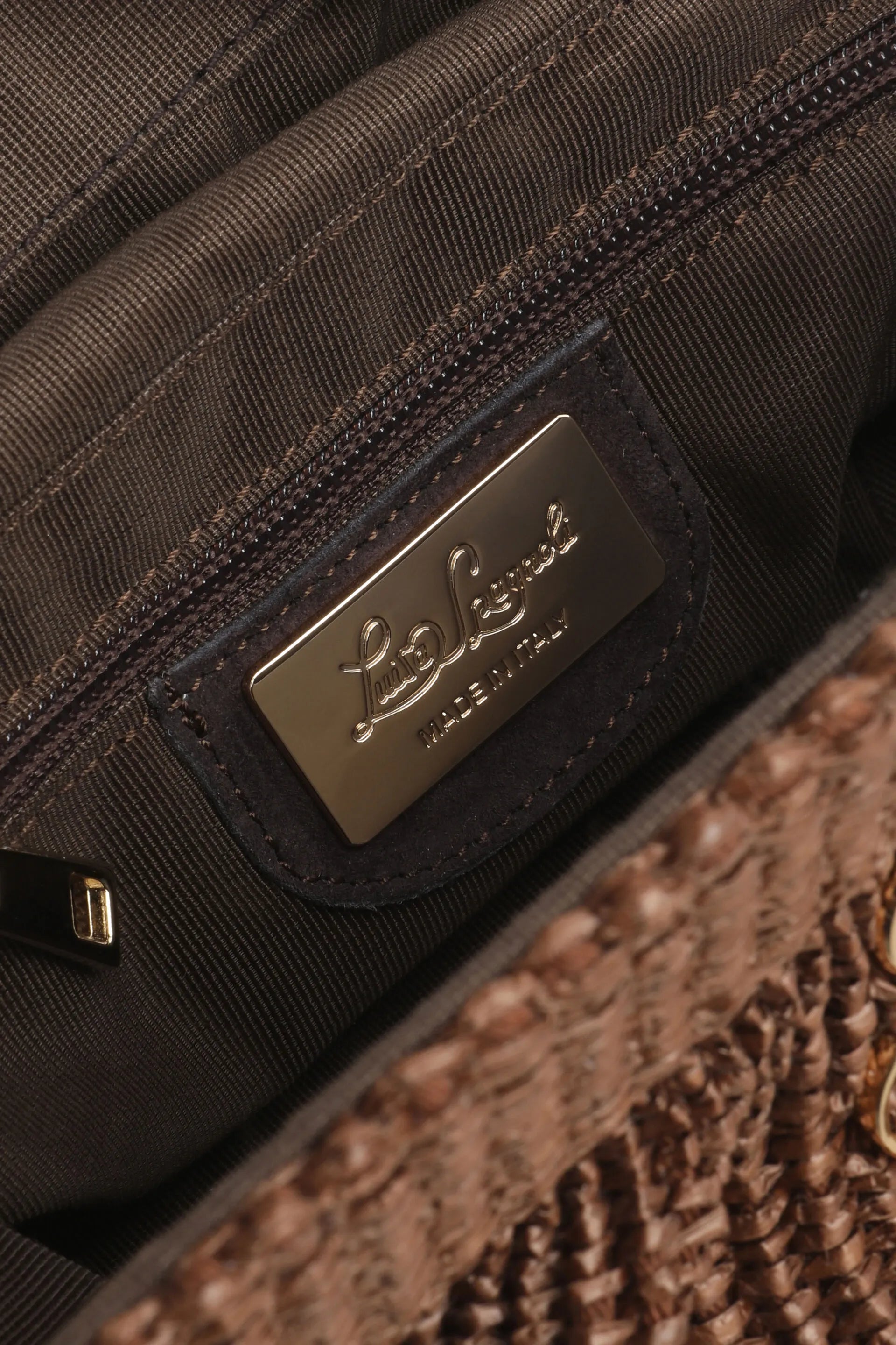 Luisa Spagnoli Cioccolato/Oro Women Ilarita - Raffia Clutch SKU: ILARITA_0944 0002 Image 07
