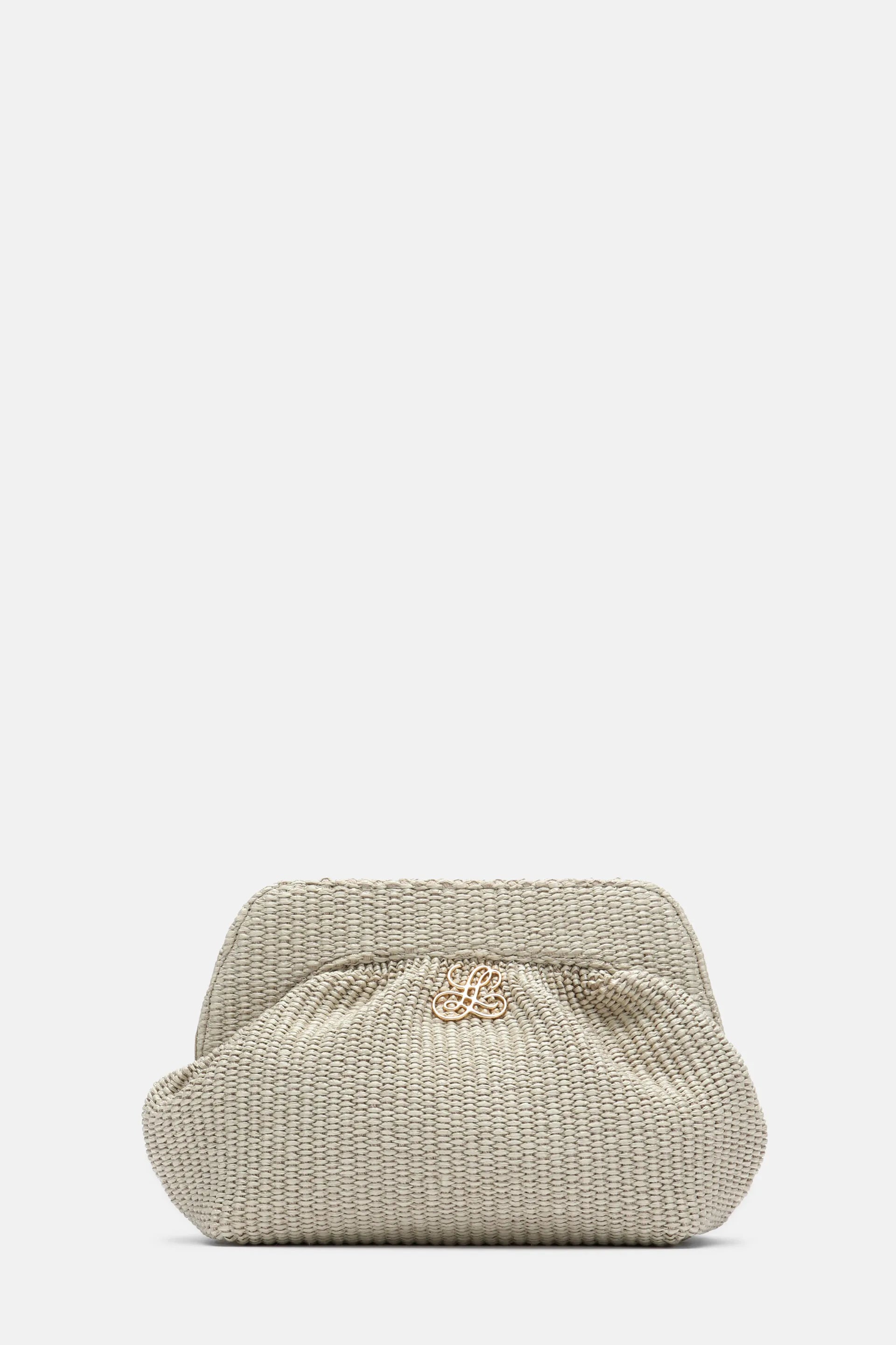 Luisa Spagnoli Naturale/Oro Women Ilarita - Raffia Clutch SKU: ILARITA_1182 0002 Image 01