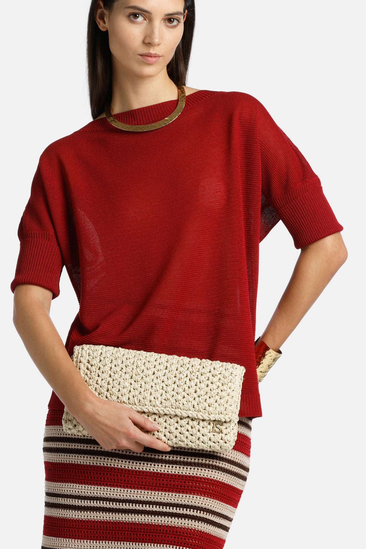 Luisa Spagnoli_Infusa - Raffia Clutch_INFUSA_0248 0093_01