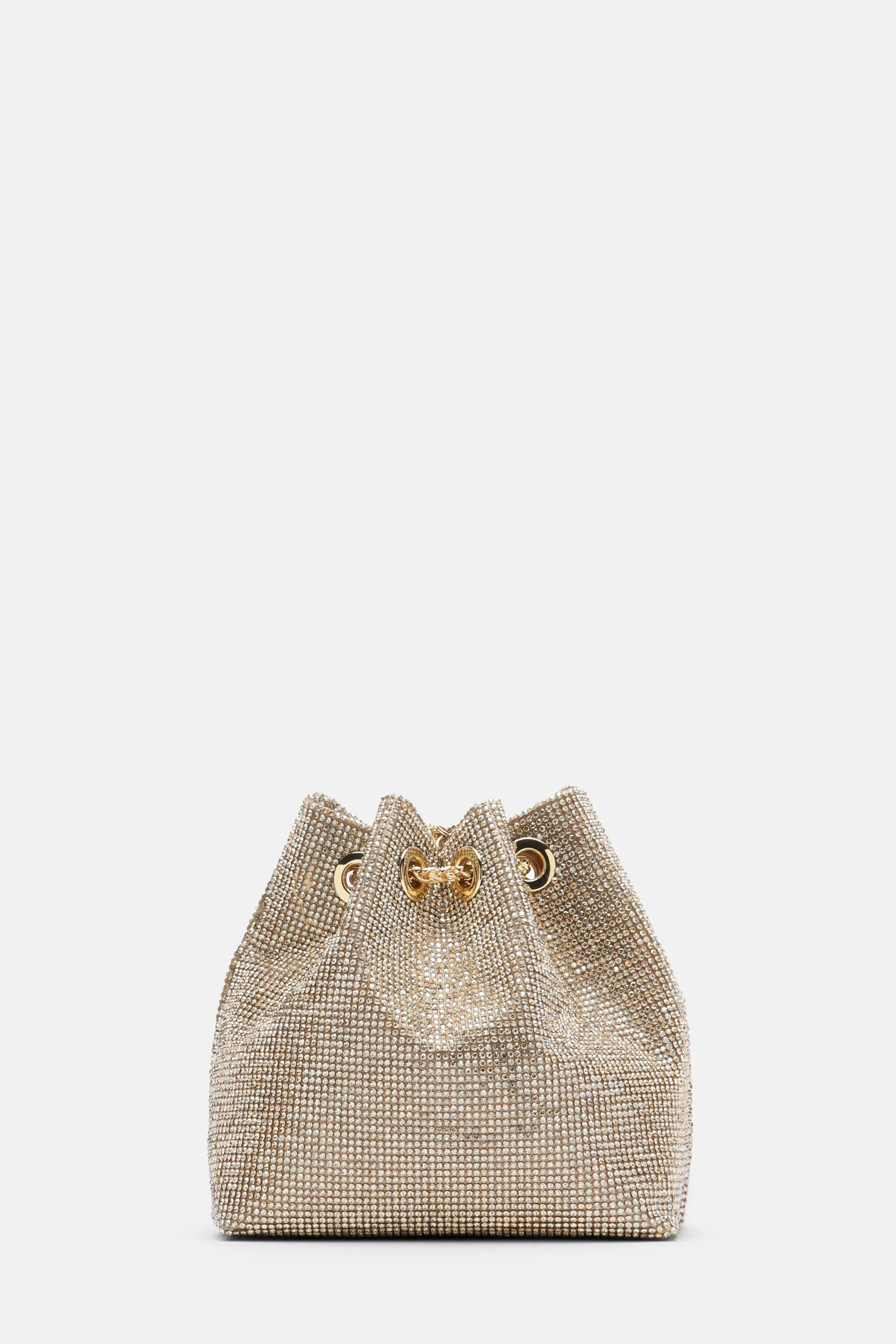 Luisa Spagnoli Crystal Peach/Oro Women Insolita - Elegant Crystal-Embellished Bag SKU: INSOLITA_0094 0002 Image 03