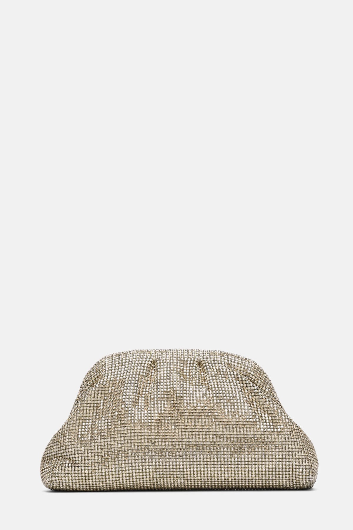 Luisa Spagnoli Nickel/Oro Women Invitata Small Crystal-Embellished Clutch SKU: INVITATA D_0001 0002 Image 03