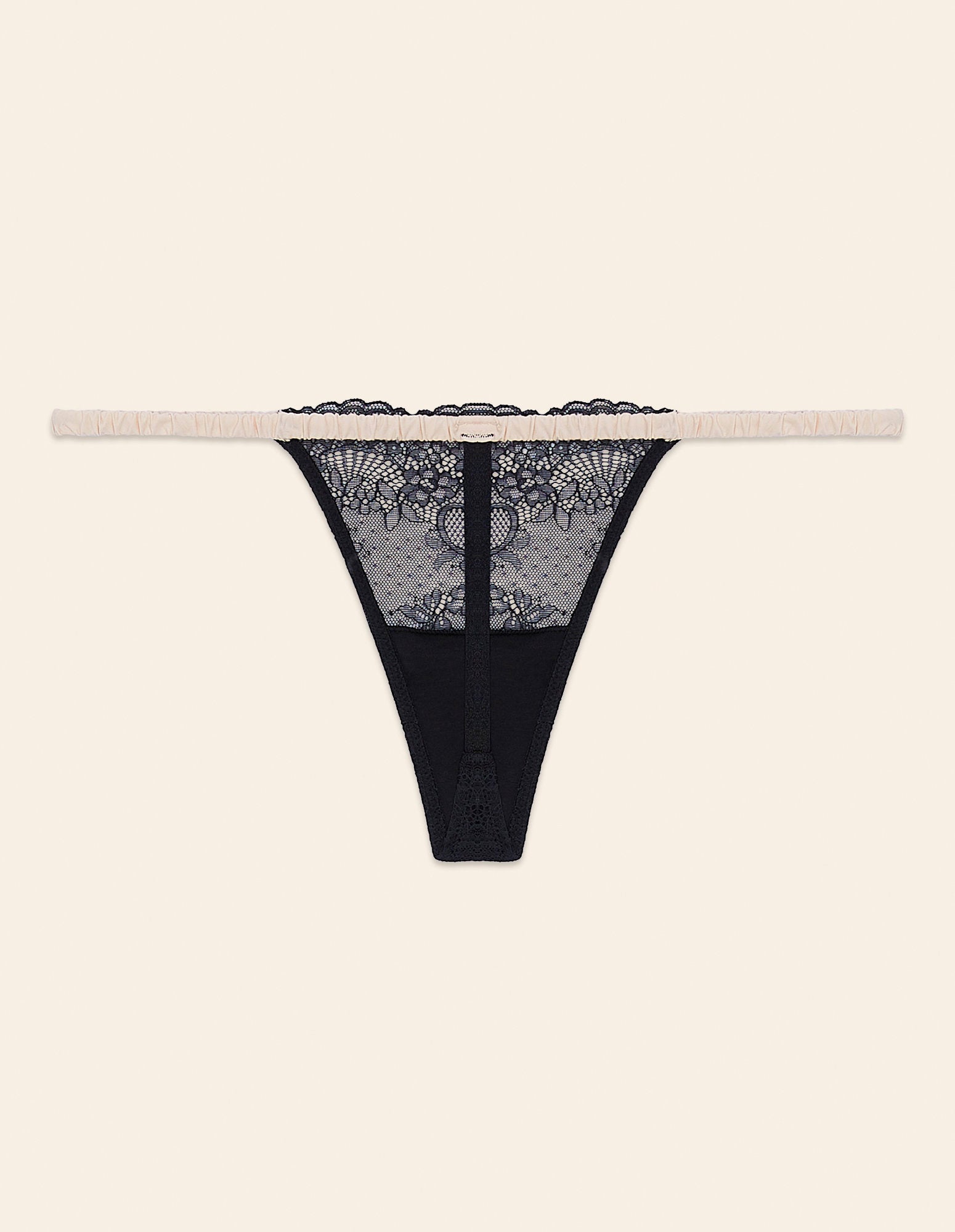 Yamamay_Camille Low-Rise Thong in Stretch Microfiber and Lace_IPED181019_088_06