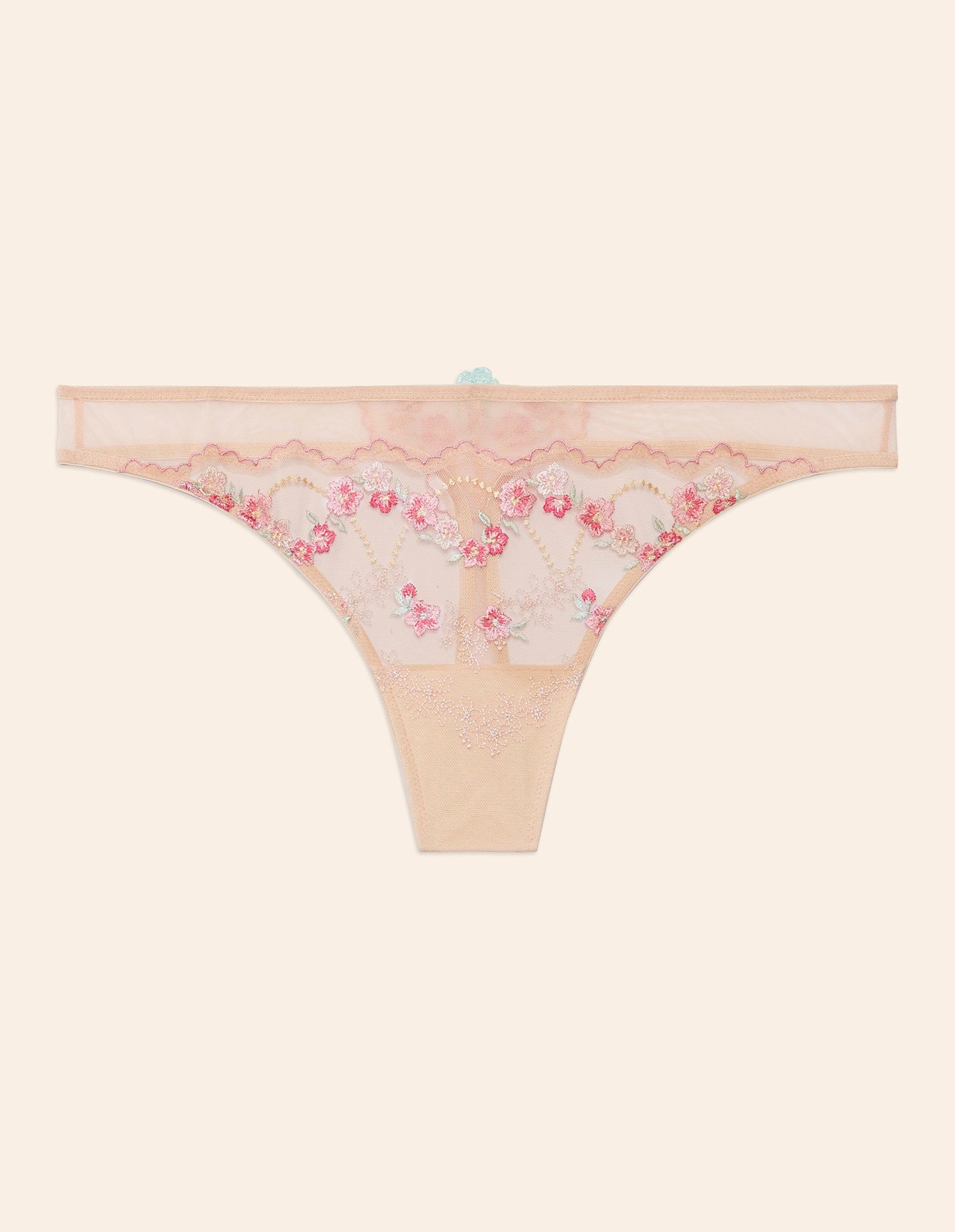 Yamamay_Melissa Thong in Tulle and Lace with Floral Embroidery_IPED181020_970_05