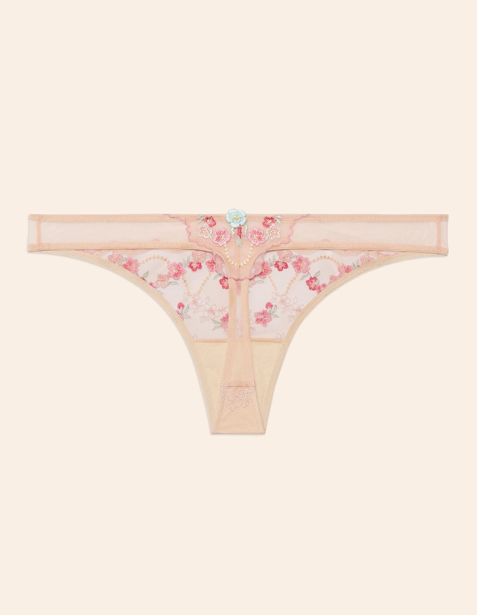 Yamamay_Melissa Thong in Tulle and Lace with Floral Embroidery_IPED181020_970_07