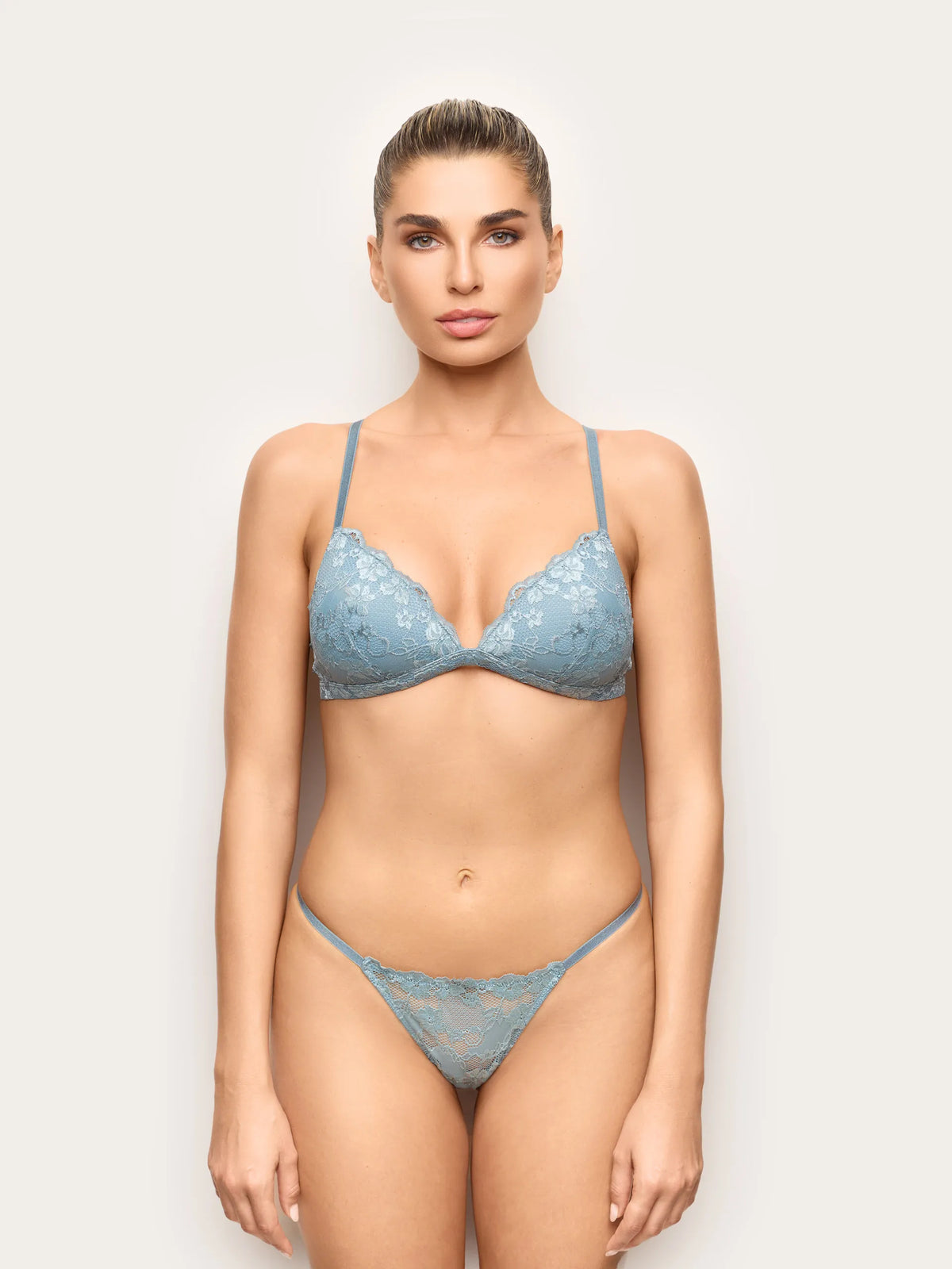 Yamamay POWDER BLUE Women Low Waist G-String - Primula Color SKU: IPED193002_242 Image 02