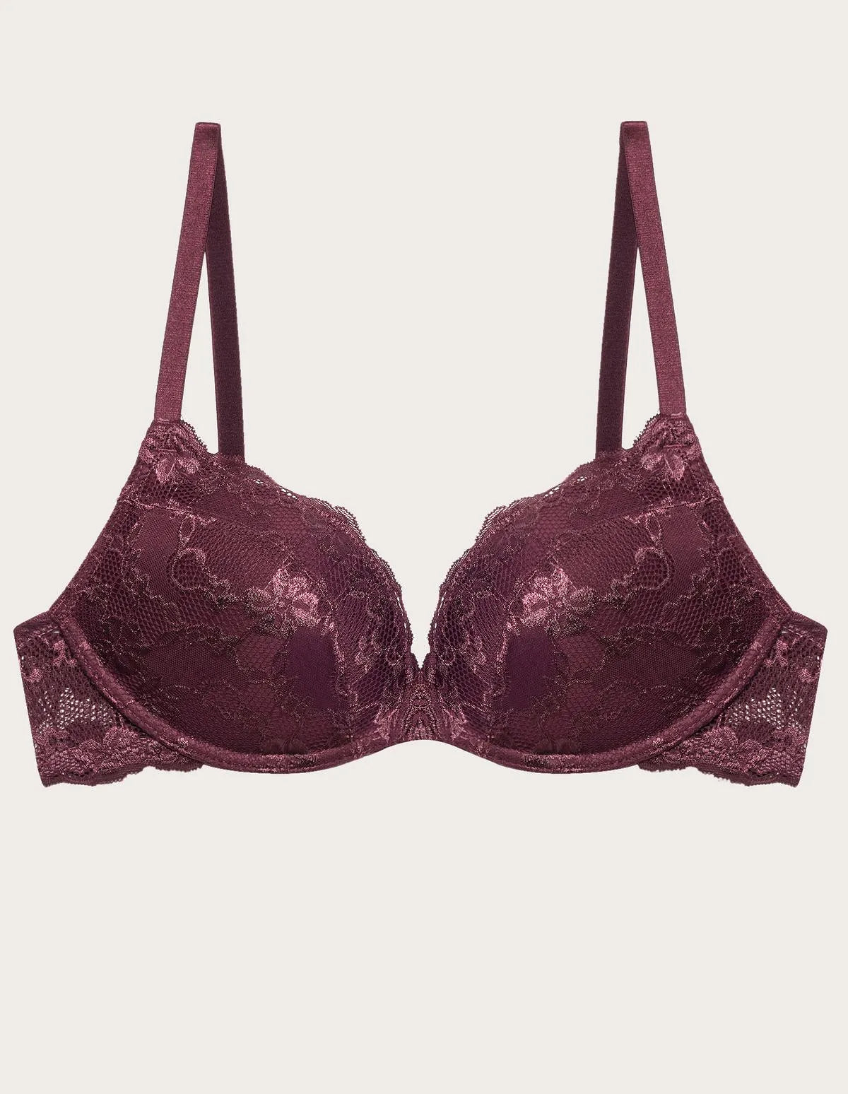 Yamamay_Mahogany_Wire-Free Push-Up Bra in Mahogany Lace Ð Primula Color_IPUD183007_070_05