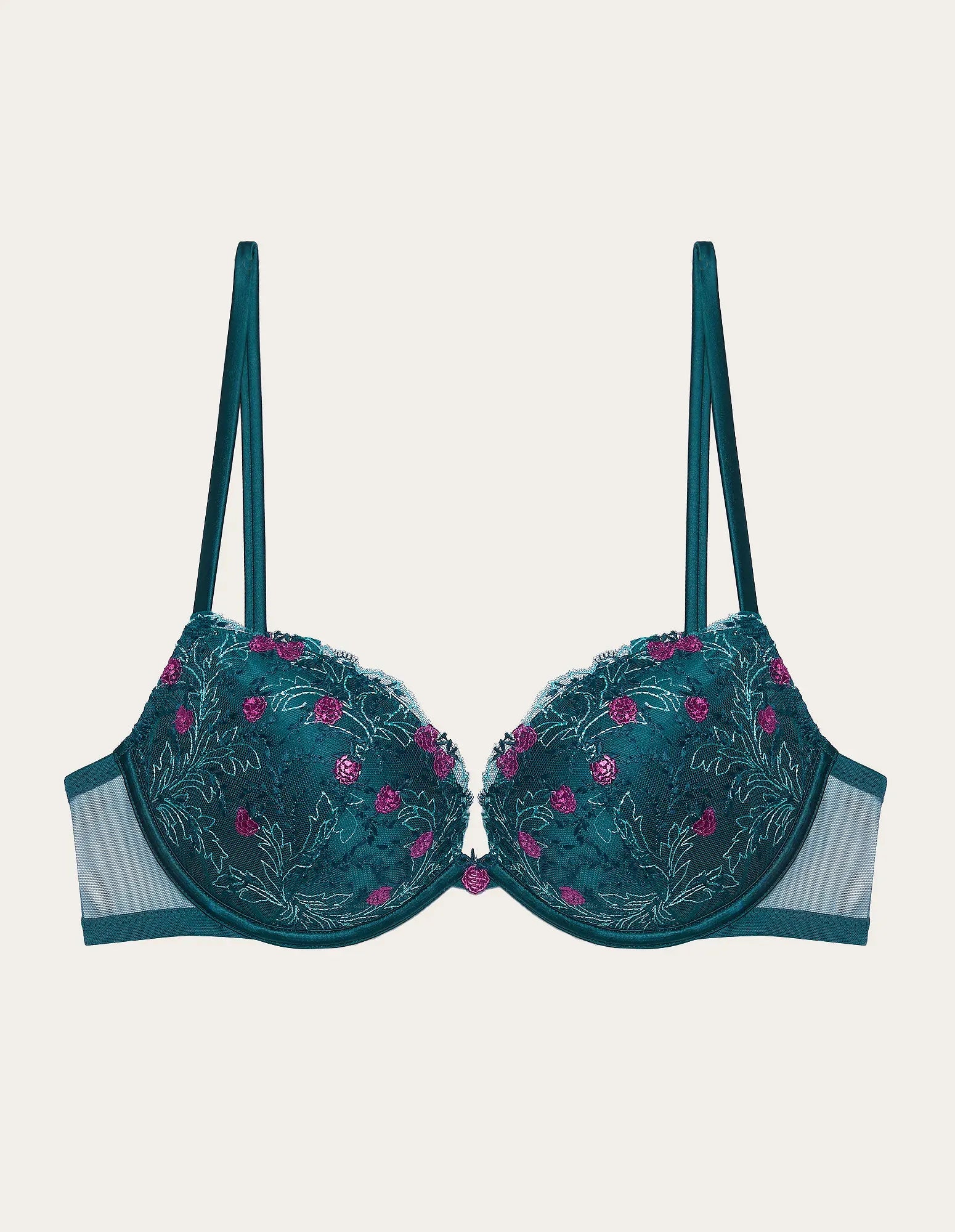 Yamamay_Dark Green_Underwired Push-Up Bra Ð Berry_IPUD183014_121_05