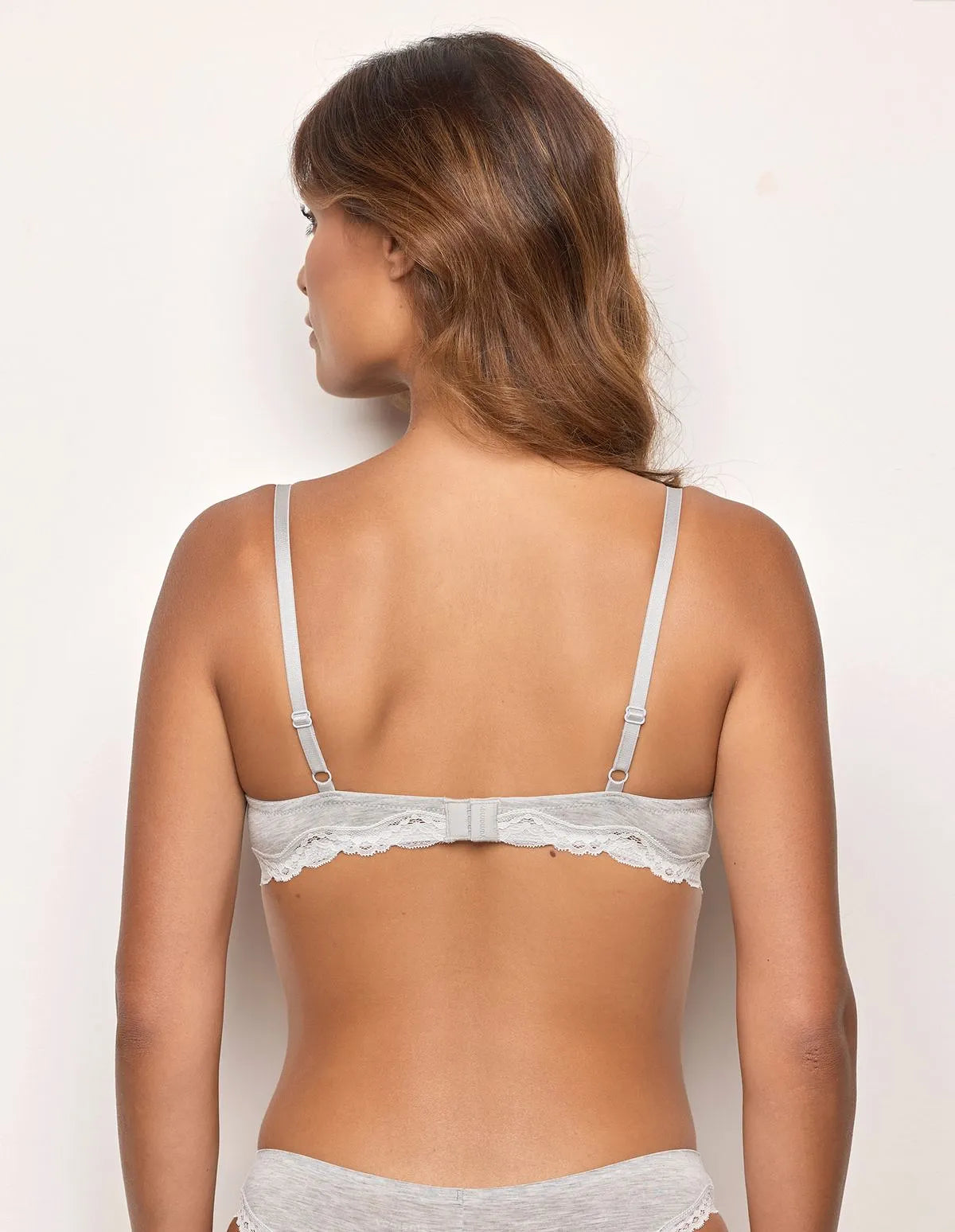 Yamamay_LIGHT MELANGE GREY_Soft Push-Up Bra with Underwire in Tencelª Modal with Silk Ð Modal/Silk Color_IPUD183016_133_03
