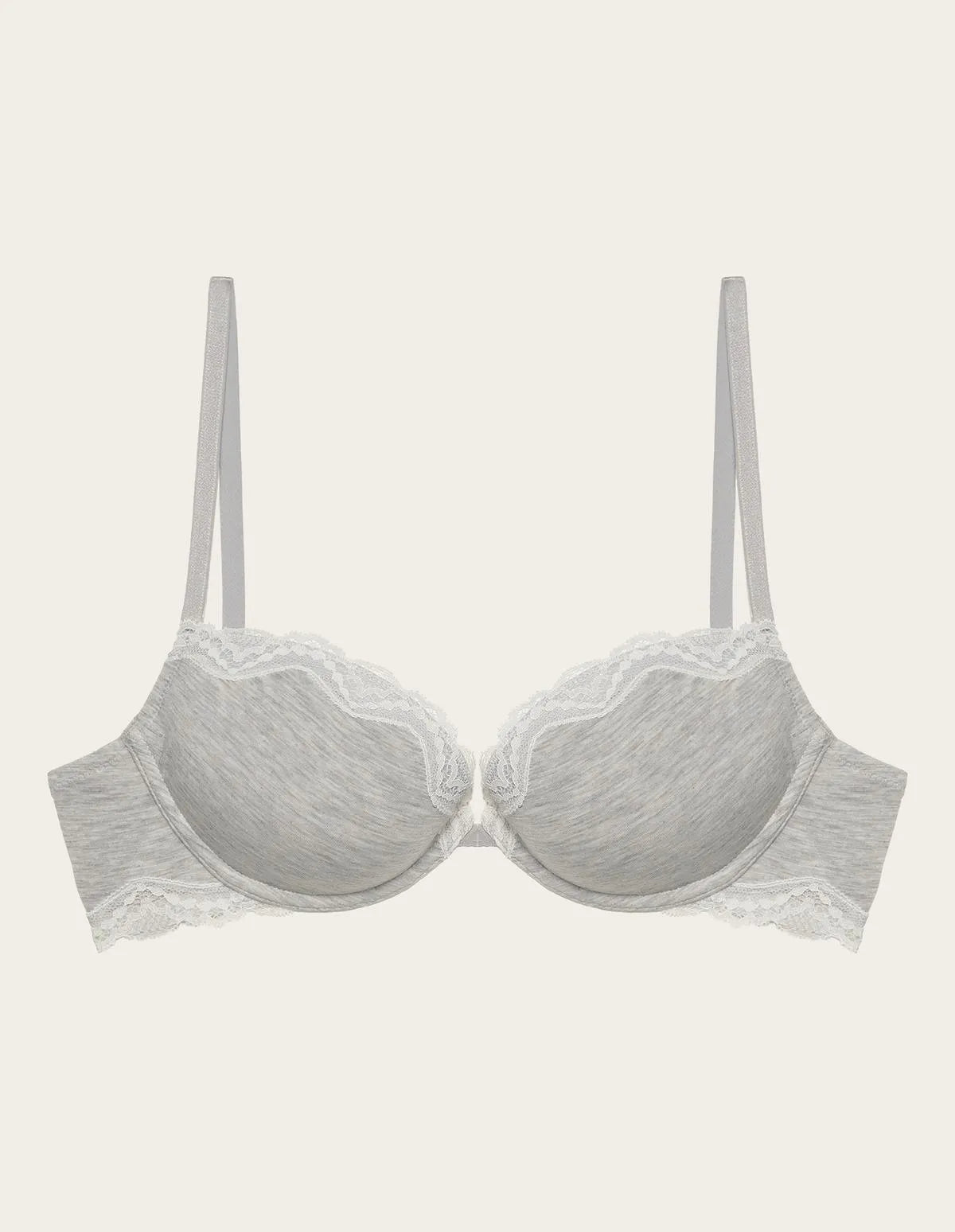 Yamamay_LIGHT MELANGE GREY_Soft Push-Up Bra with Underwire in Tencelª Modal with Silk Ð Modal/Silk Color_IPUD183016_133_05