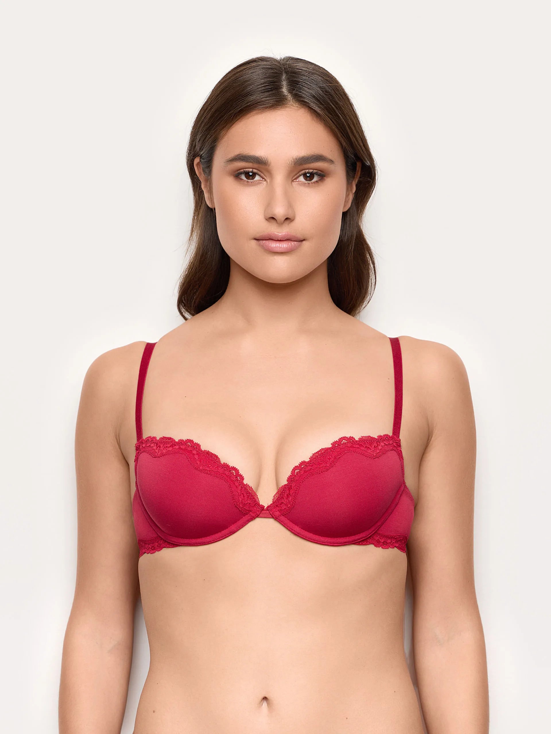Yamamay_Ruby Red_Padded Push-Up with Underwire in Tencel¨ Modal with Silk_IPUD184005_909_02