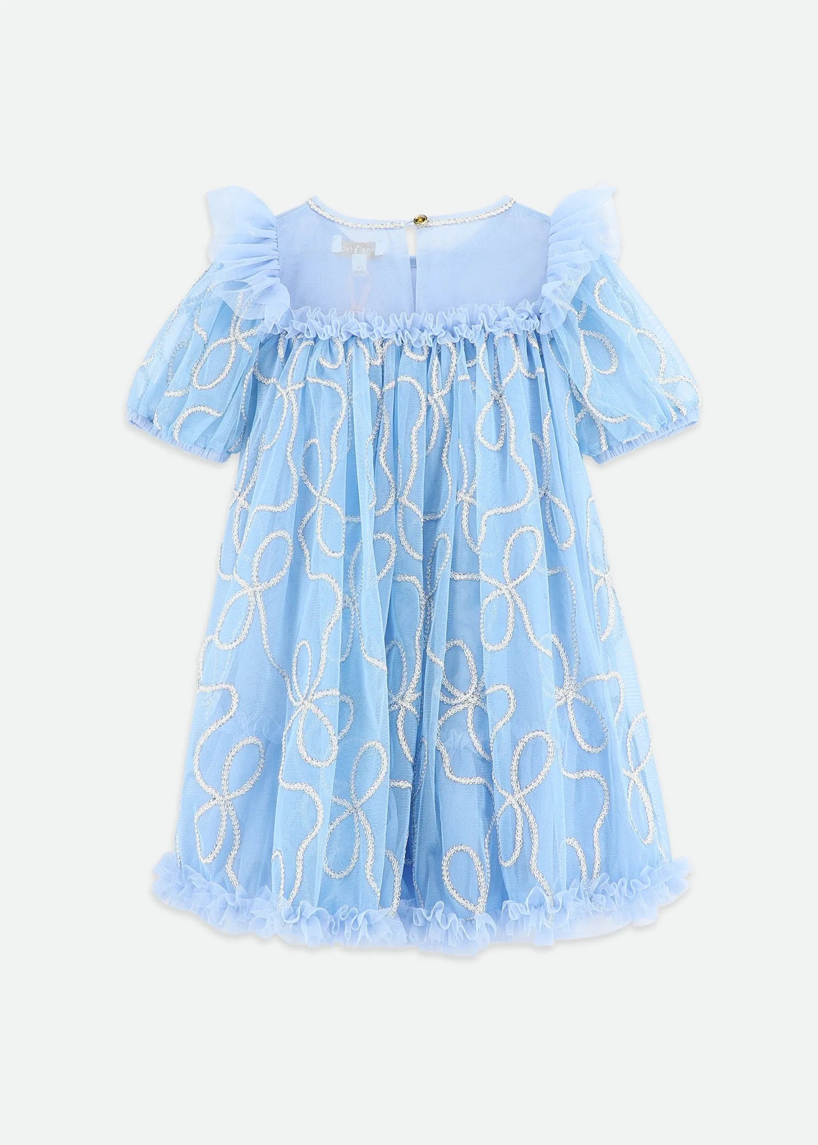 Angels Face 0 Girls Isabella 3D Tulle Dress Pretty Blue SKU: ISABELLA_Pretty Blue Image 06