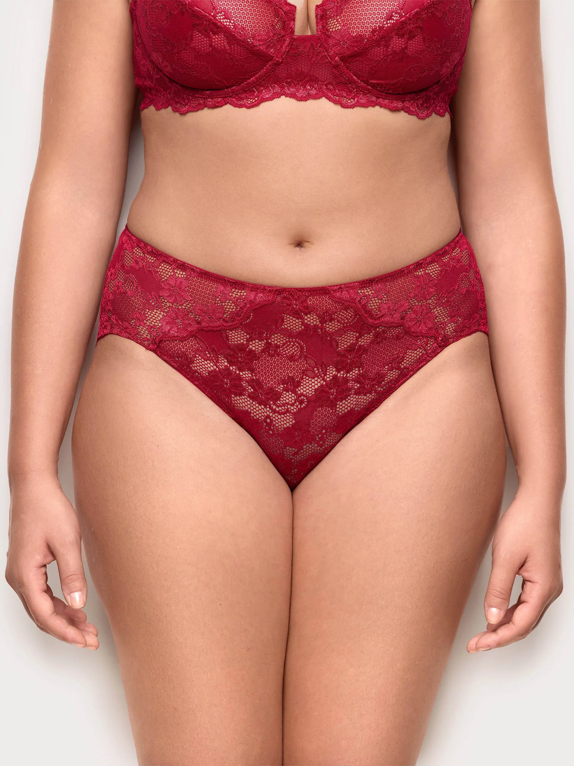 Yamamay_Ruby Red_Primula Color Lace High-Waisted Briefs_ISLD184003_909_03