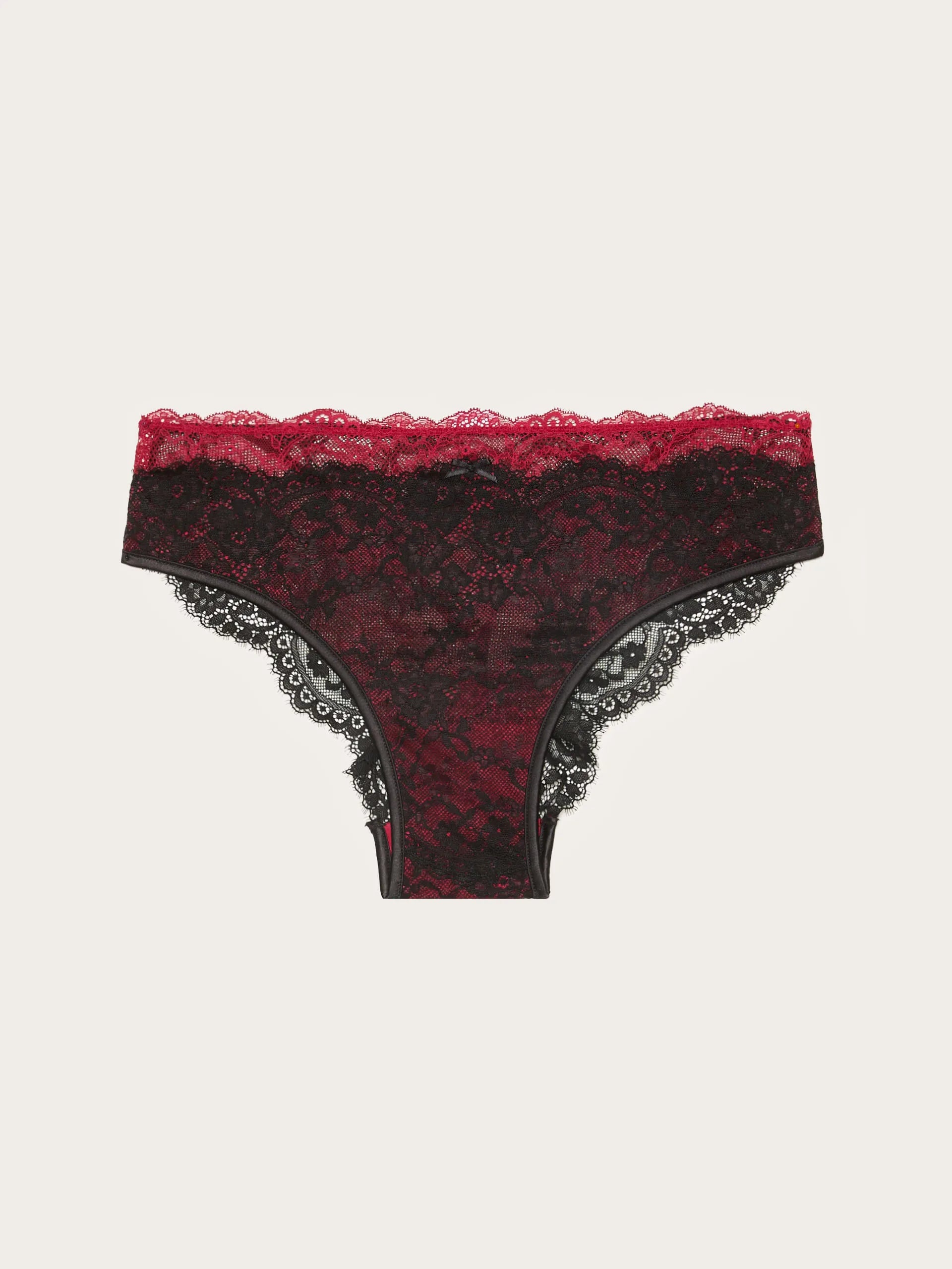 Yamamay_Black_Briefs in Lace with Satin Details Romantic_ISLD184005_072_06