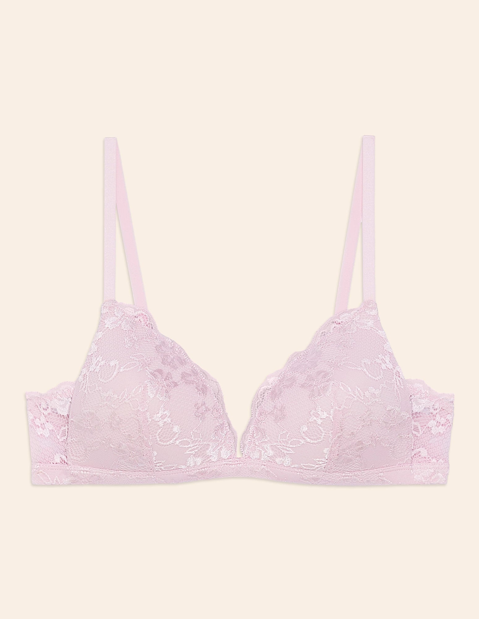Yamamay_Push Up Triangle Without Underwire in Soft Pink Lace_ITRD181002_900_01