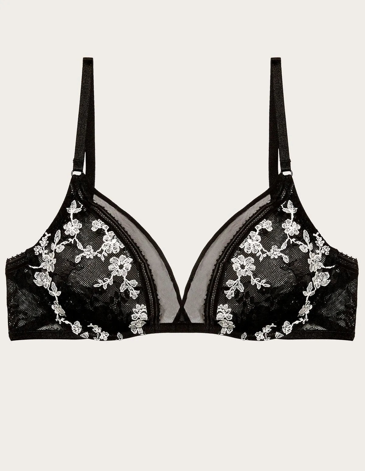Yamamay_Black_Unlined Underwired Triangle Bra in All-Over Lace Ð Paris_ITRD183005_072_05