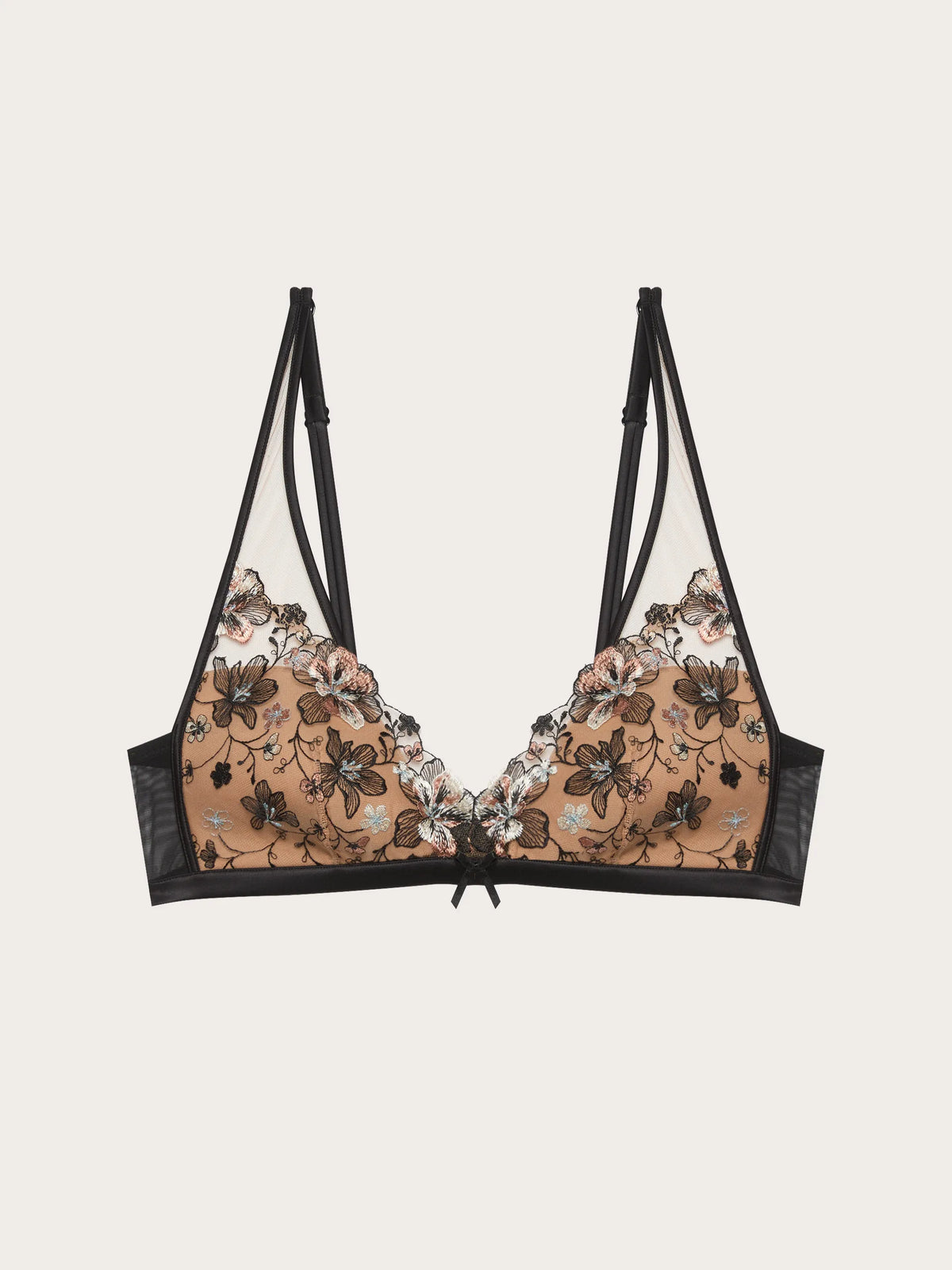 Yamamay BEIGE Women Padded Triangle Bra - Floral Flow SKU: ITRD193004_726 Image 05