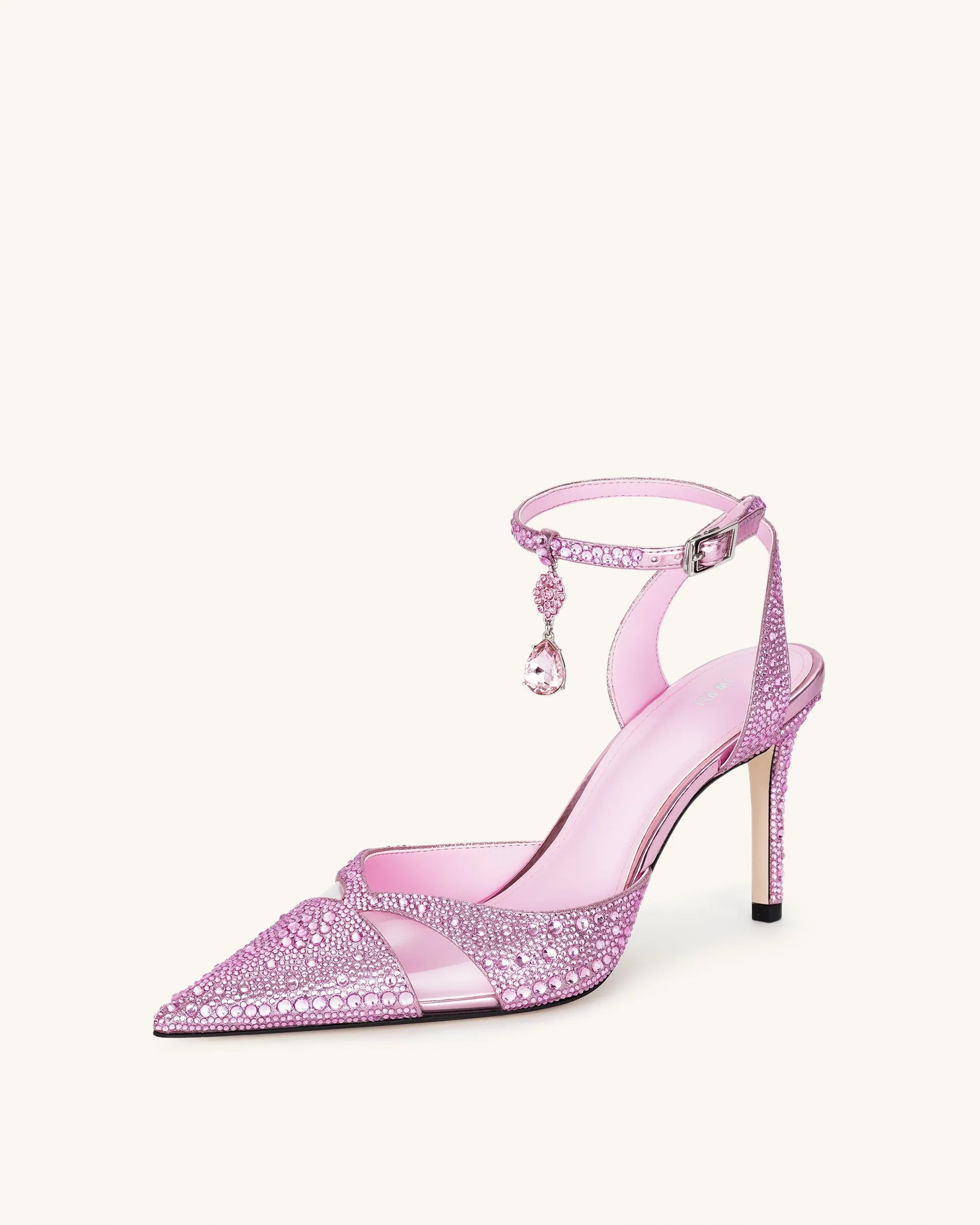 JW PEI_Pink_Haidi Artificial Crystal Pumps_JF30405-4_Pink_06