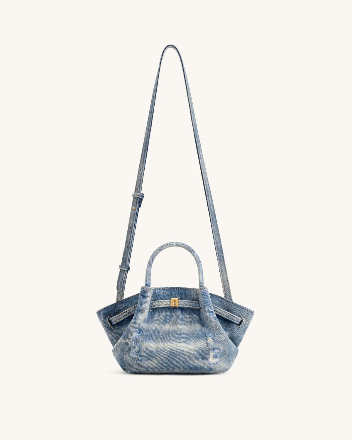 JW Pei Blue Women Hana Mini Denim Tote Bag SKU: JH306A03-5_Blue Image 02