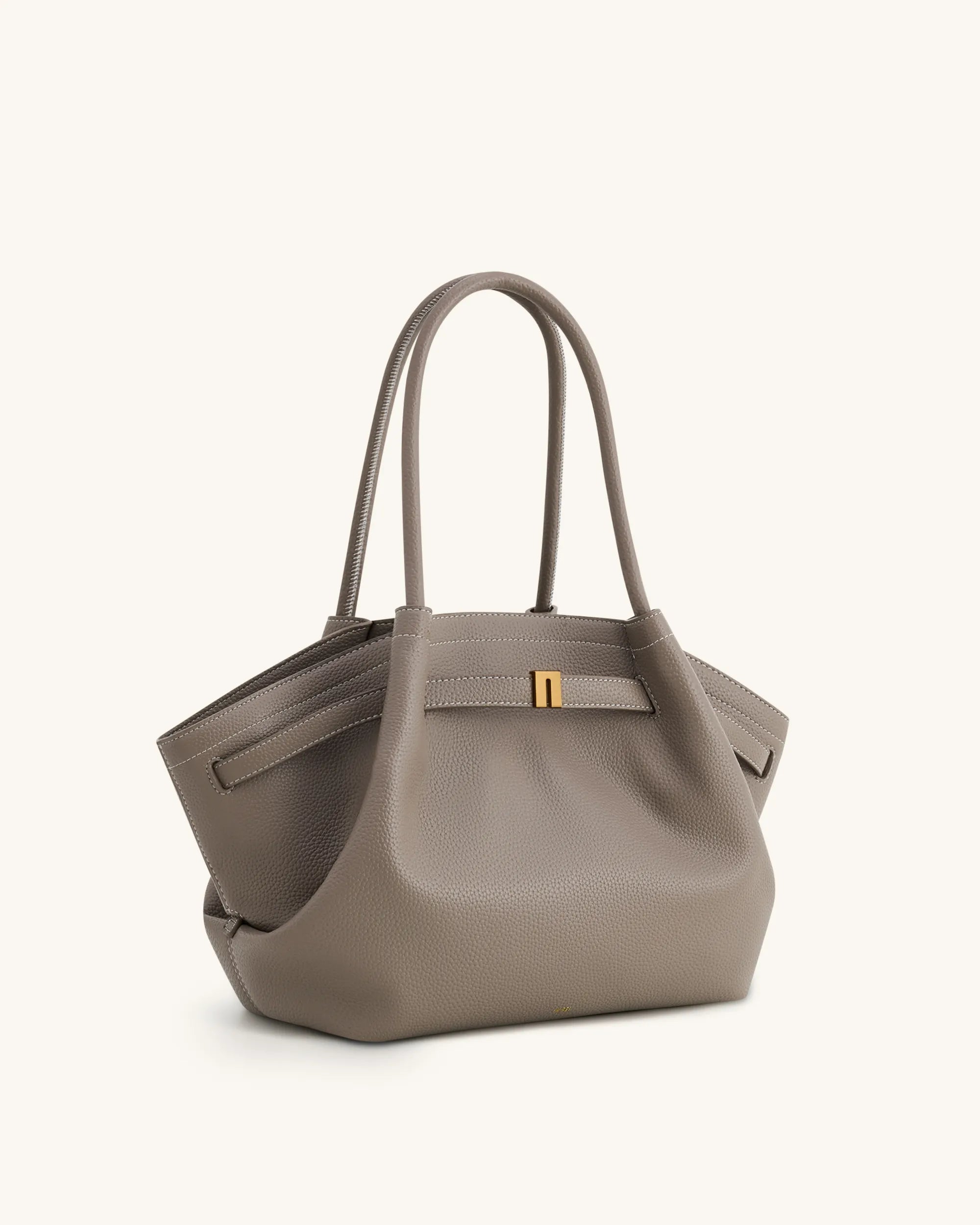 JW PEI Taupe Women Hana Medium Tote Bag SKU: JH306B04-9_Taupe Image 02