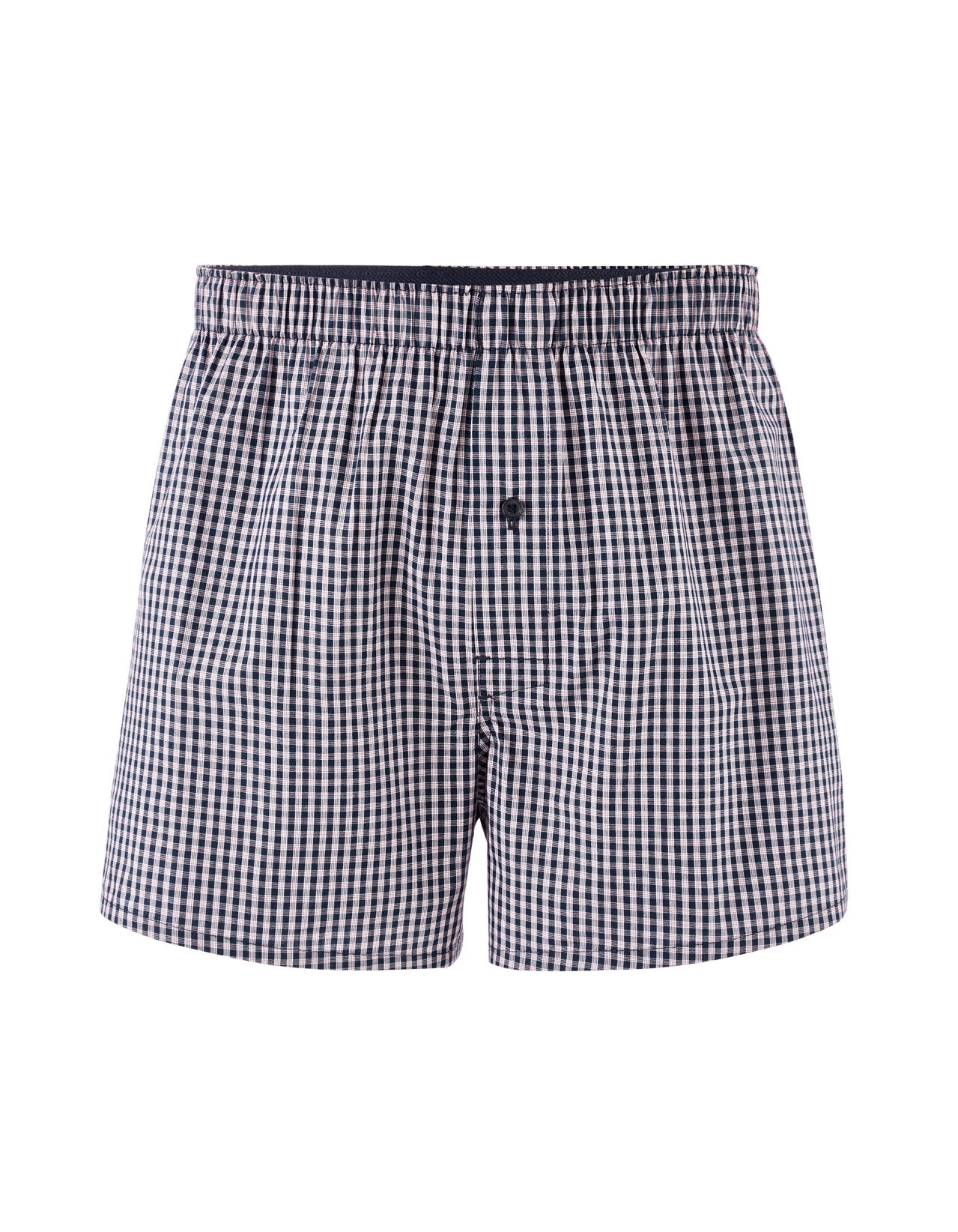 Celio_Navy 100% Cotton Plaid Boxer Shorts_JIWOCHECK_NAVY_01