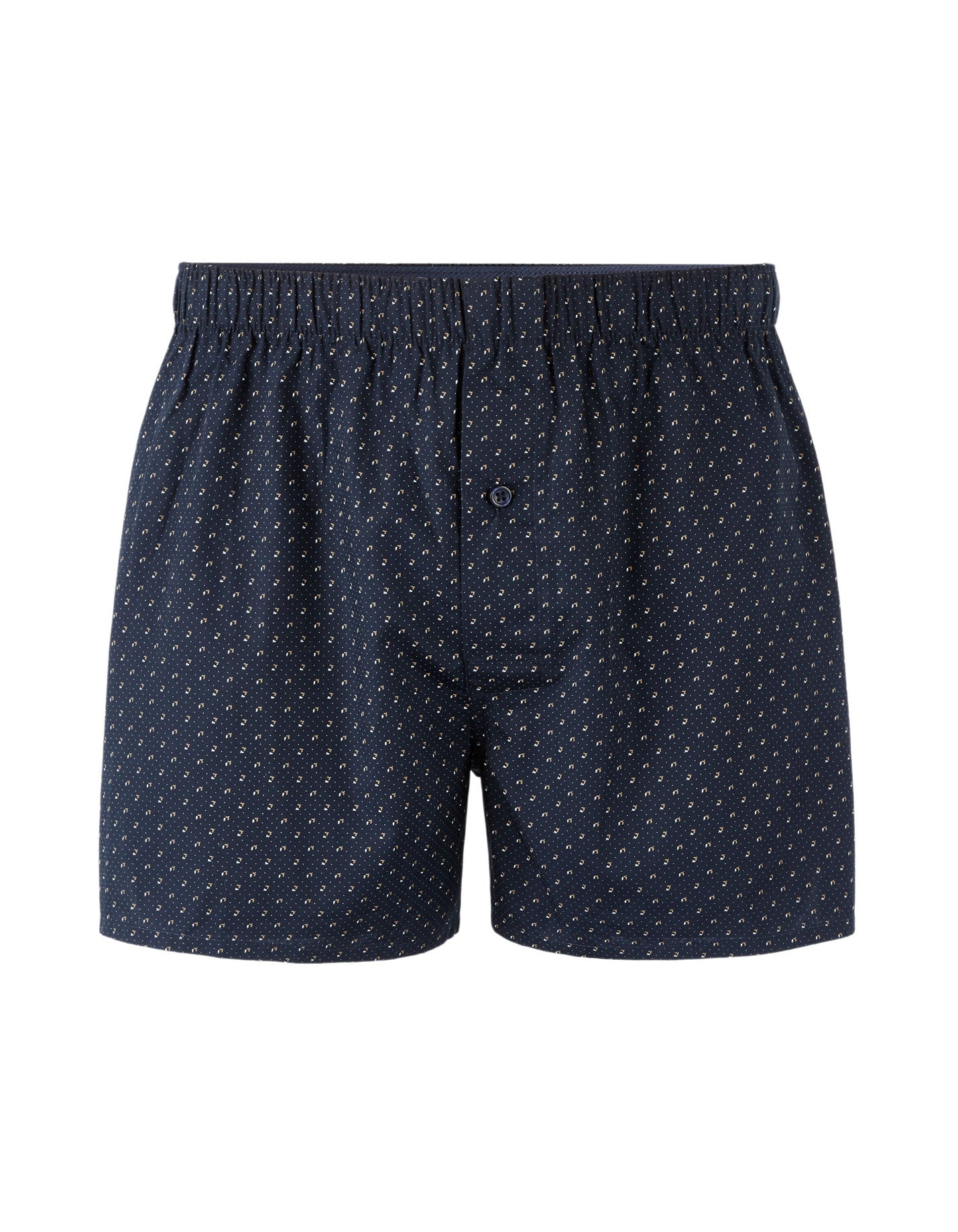Celio_Micro Patterned Cotton Boxer Shorts - Navy_JIWOMINI_NAVY_01