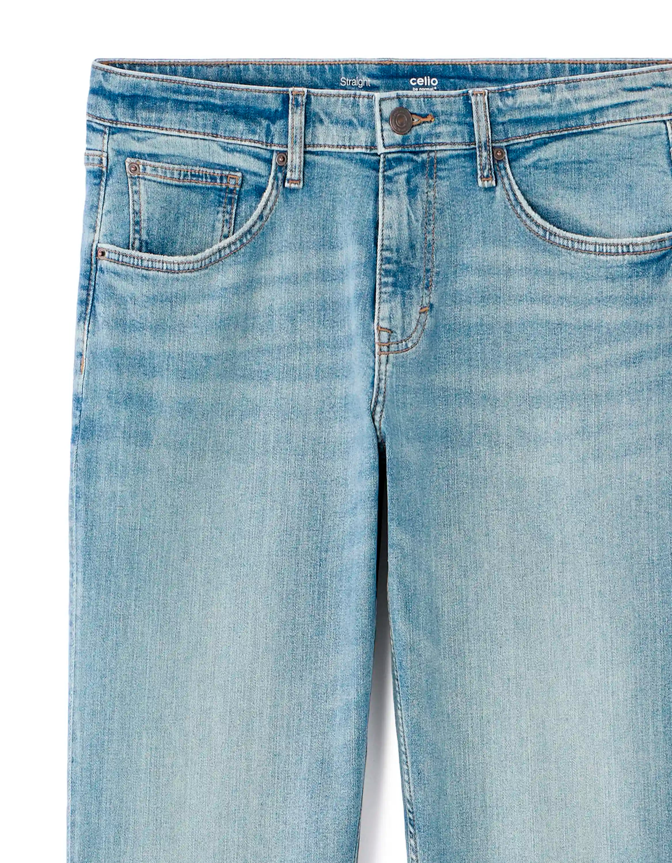 Celio_Bleached H25_C.15 Straight Stretch Cotton Jeans_JOLESS_BLEACHED H25_07