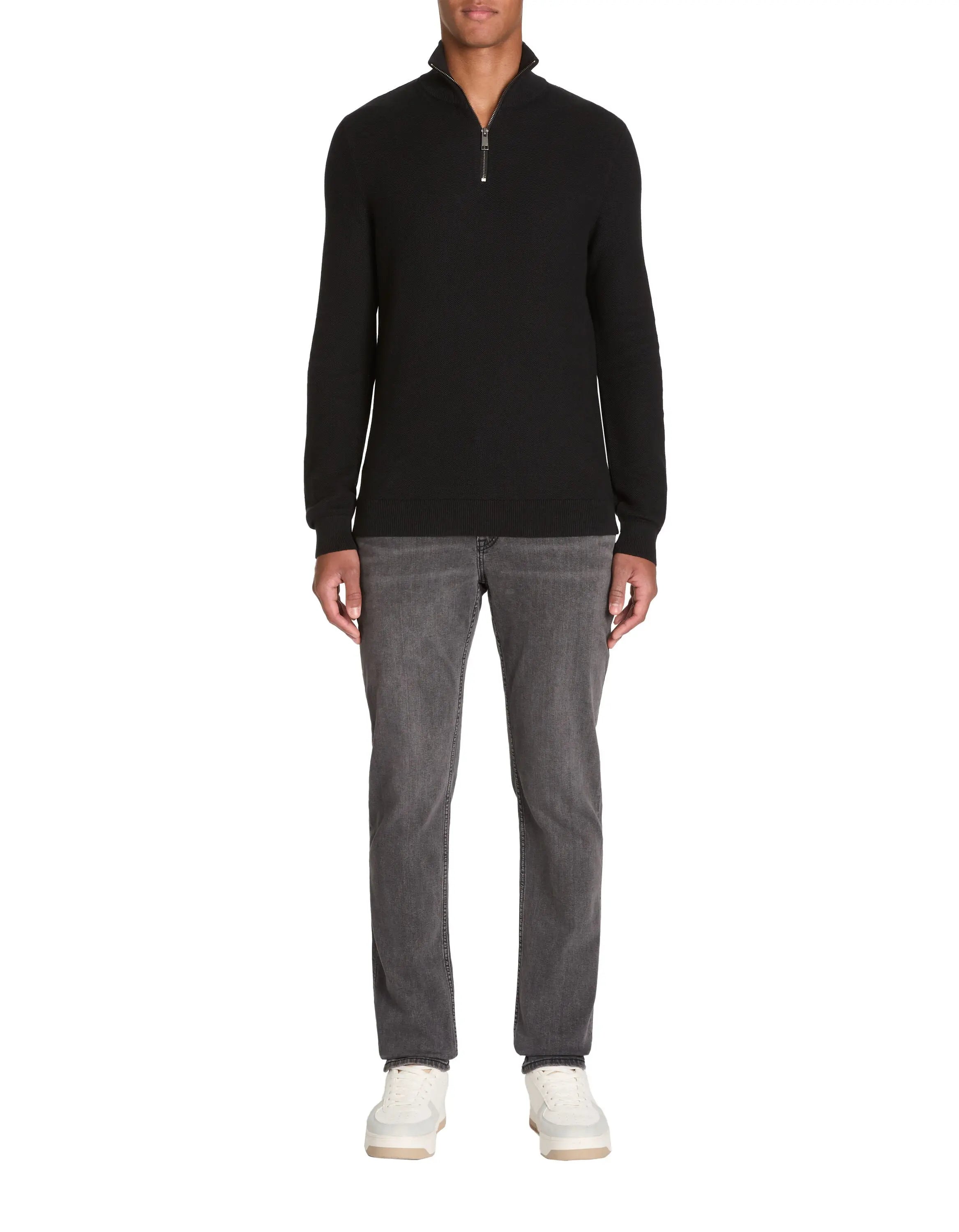 Celio_C15 Stretch Cotton Straight Jeans - Grey_JOLESS_GRIS_01
