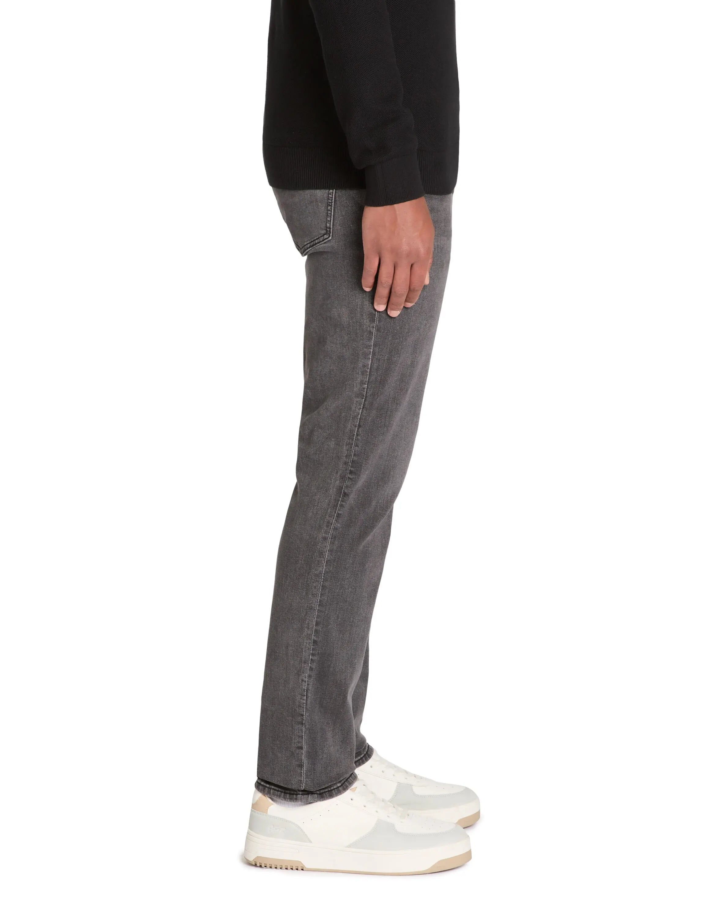 Celio_C15 Stretch Cotton Straight Jeans - Grey_JOLESS_GRIS_05