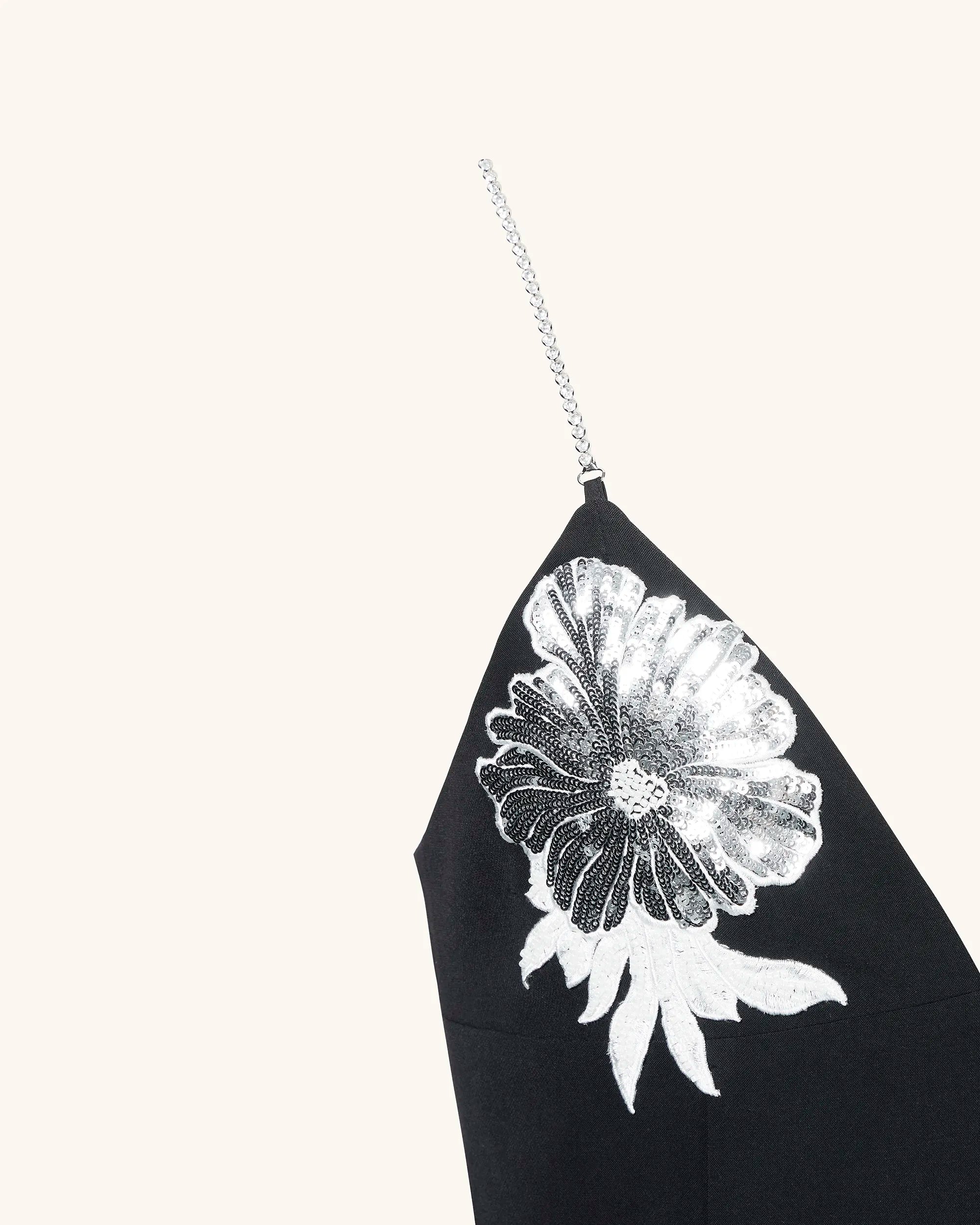 JW PEI_Black_Ayliua Neckline Rhinestones Embellished Long Dress_JR30230-1_Black_06